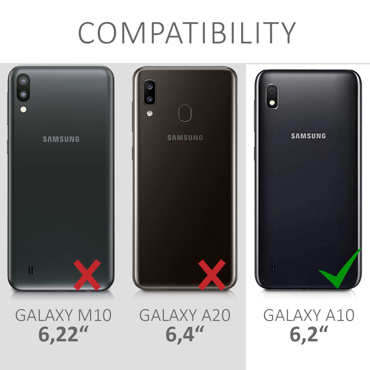 Kryt na mobil Samsung Galaxy A10 kwmobile TPU matně černý