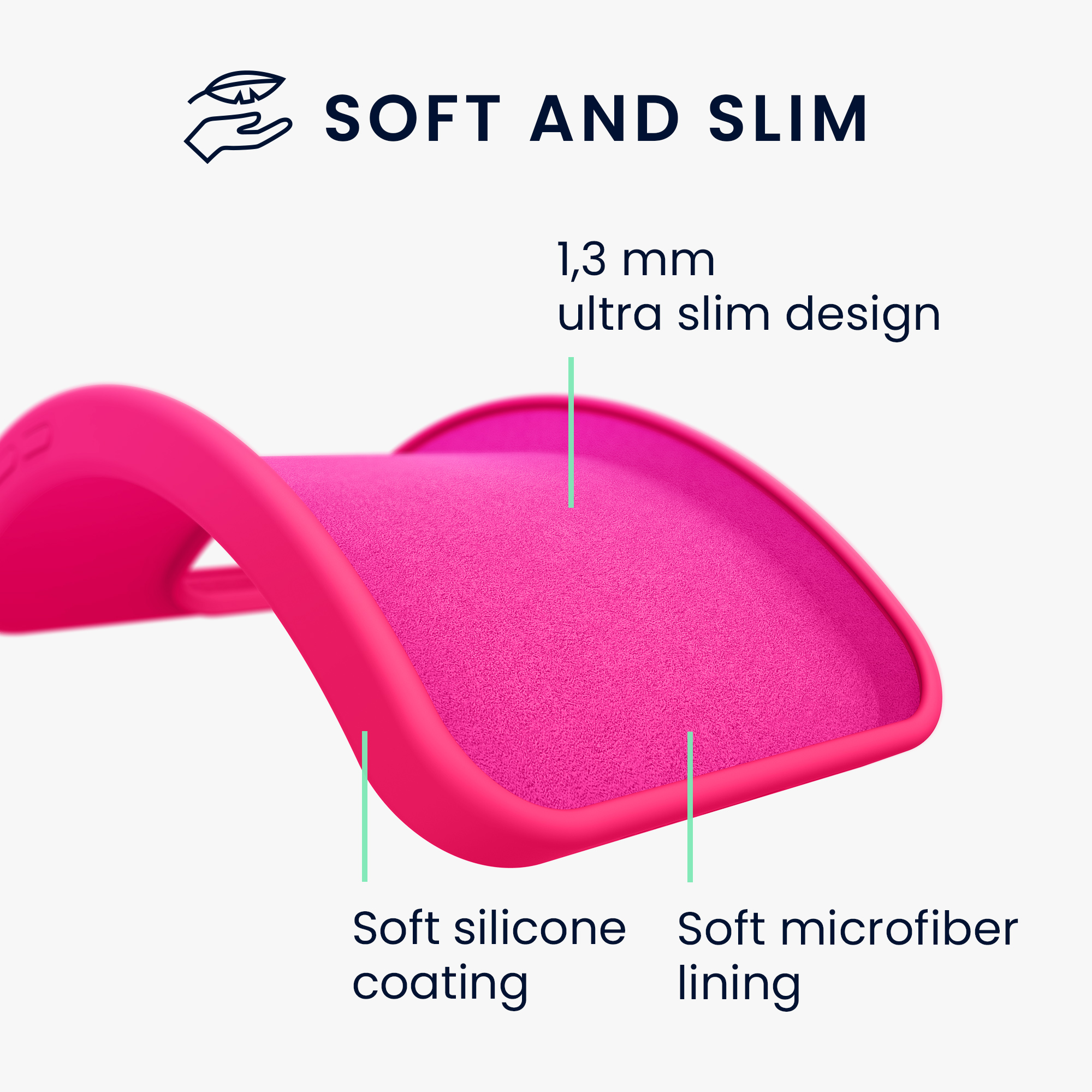 Silikonový kryt na mobil kwmobile pro Apple iPhone XR - neonově růžová