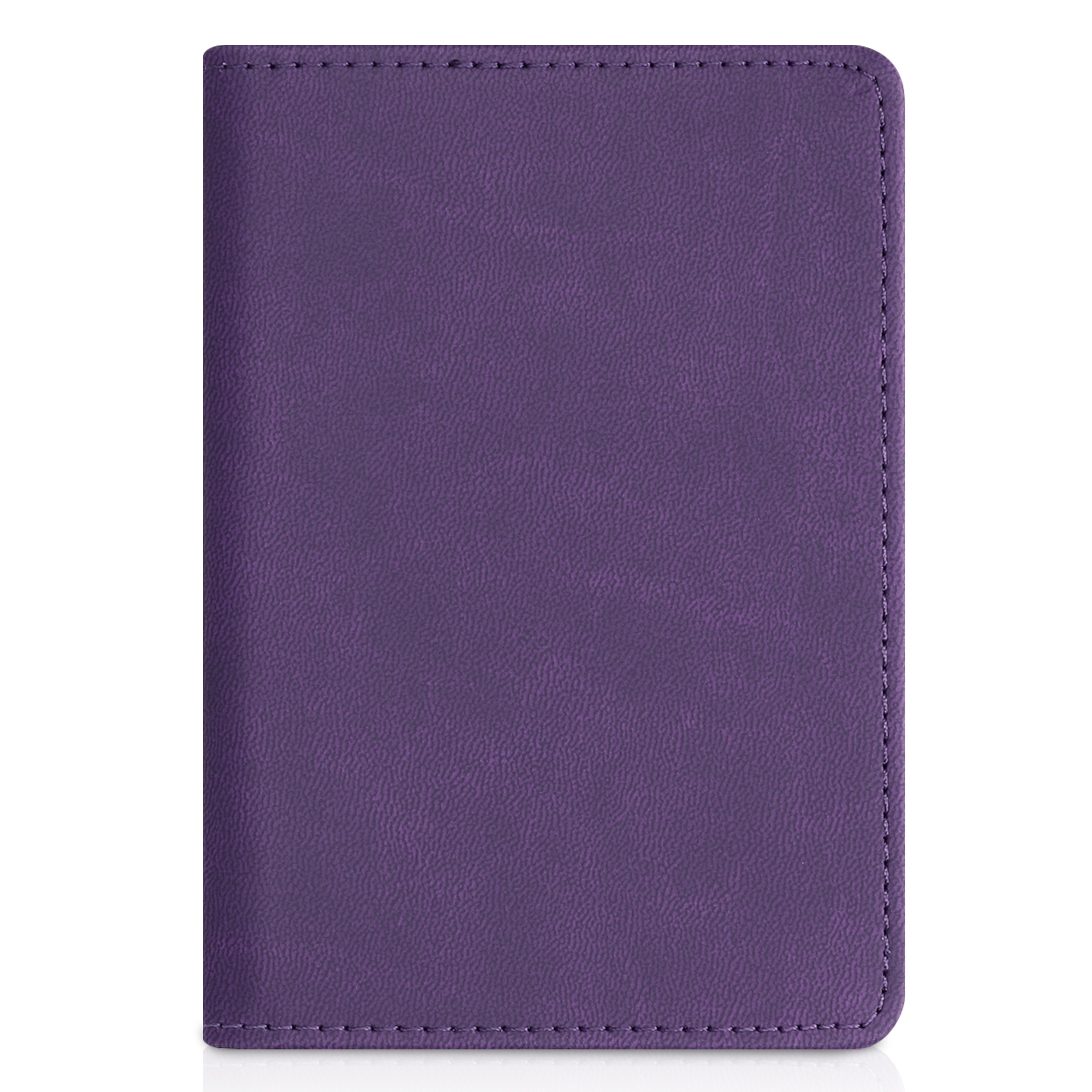 Obal na doklady od auta kwmobile PU kůže - 12 × 17,5 cm otevřené / 9,2 × 13 cm složené - fialová