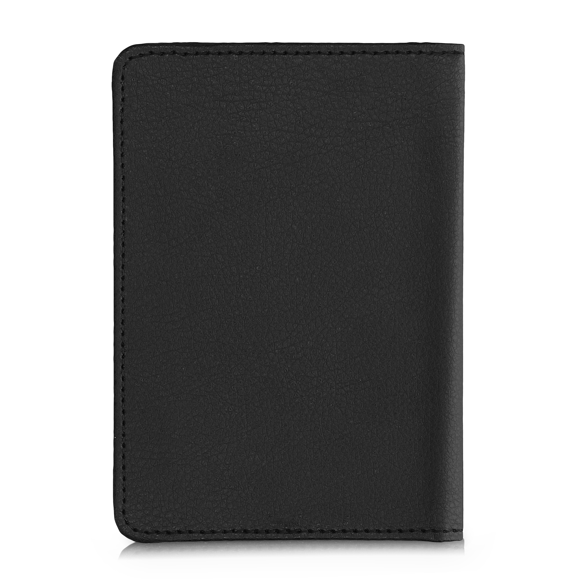 Obal na doklady od auta kwmobile 12 x 17,5 cm / 9,2 x 13 cm PU kůže motiv brushed heart - bílo-černá