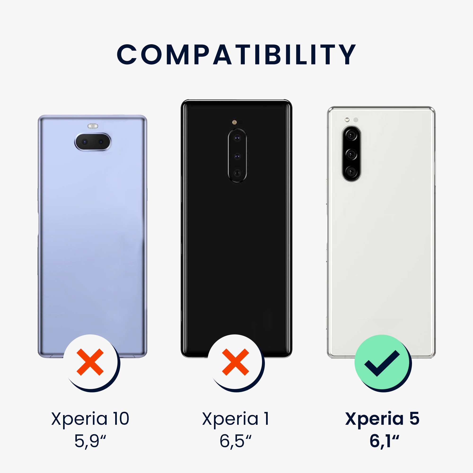 Kryt na mobil kwmobile - Sony Xperia 5 - matná petrolejová