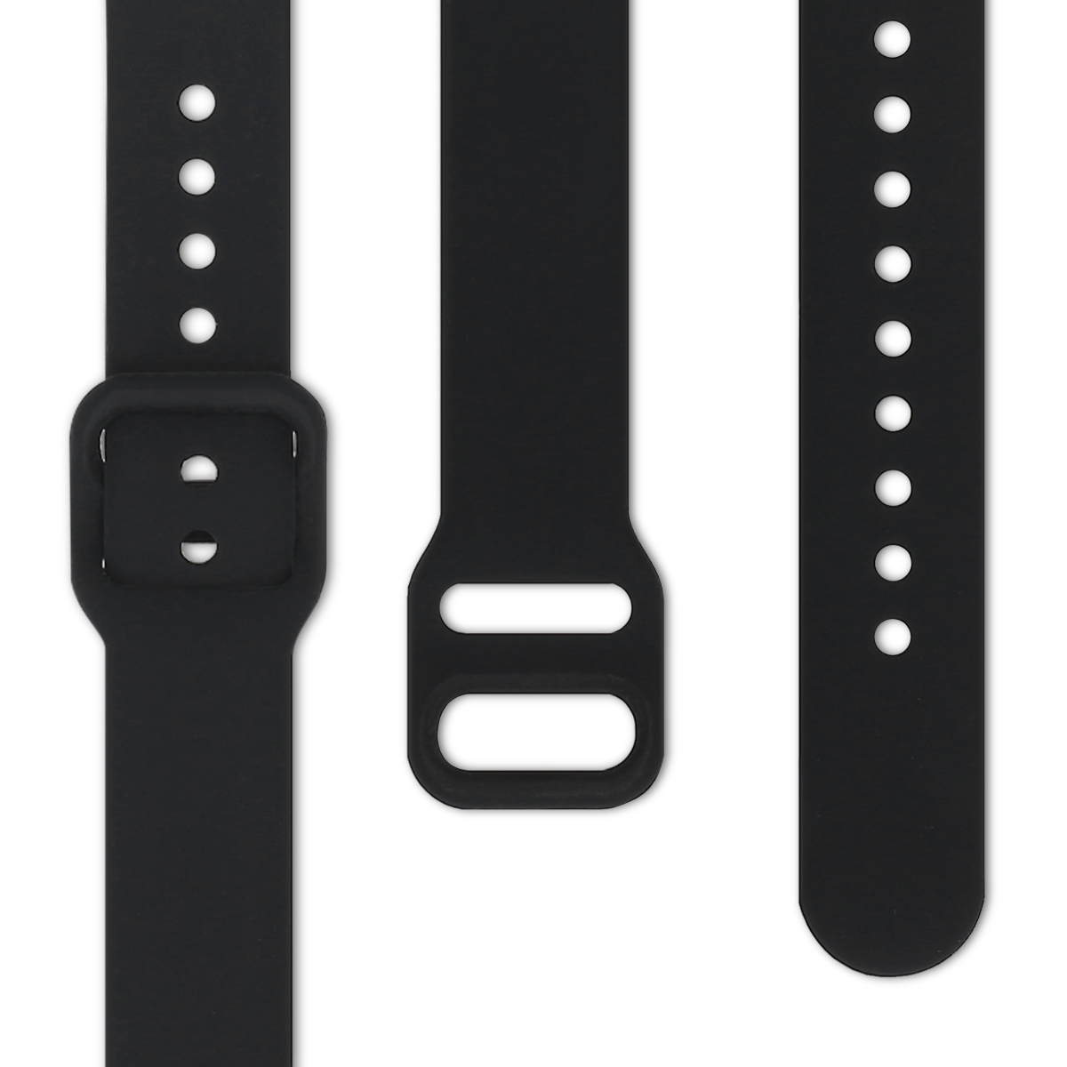 Silikonový řemínek na chytré hodinky Samsung Galaxy Fit (SM-R370) kwmobile 2 ks bílo-černý
