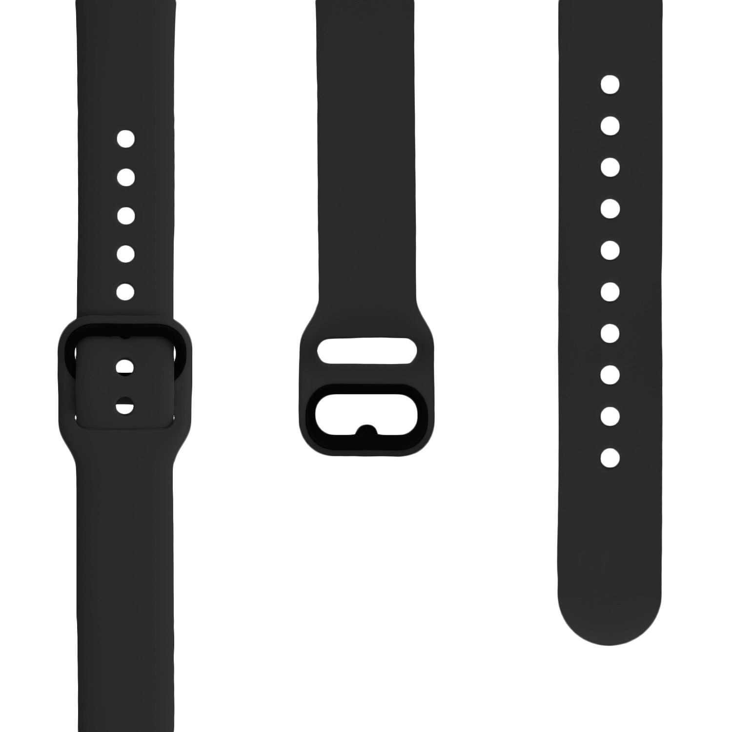 Silikonový řemínek na chytré hodinky Samsung Galaxy Fit (SM-R370) kwmobile 2 ks matně černý