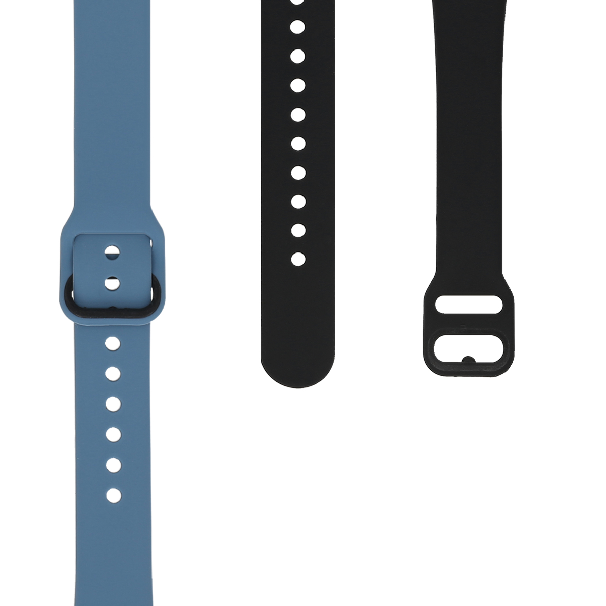 Silikonový řemínek na chytré hodinky Samsung Galaxy Fit (SM-R370) kwmobile 2 ks antracitovo-černý