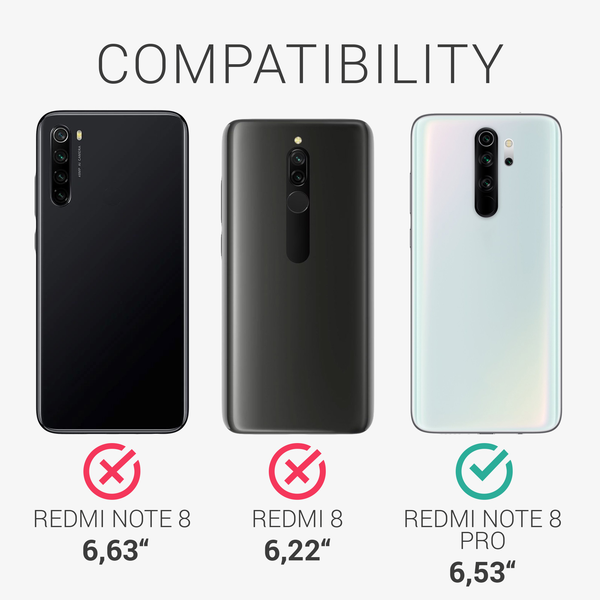 TPU kryt kwmobile pro Xiaomi Redmi Note 8 Pro - borůvkově modrá