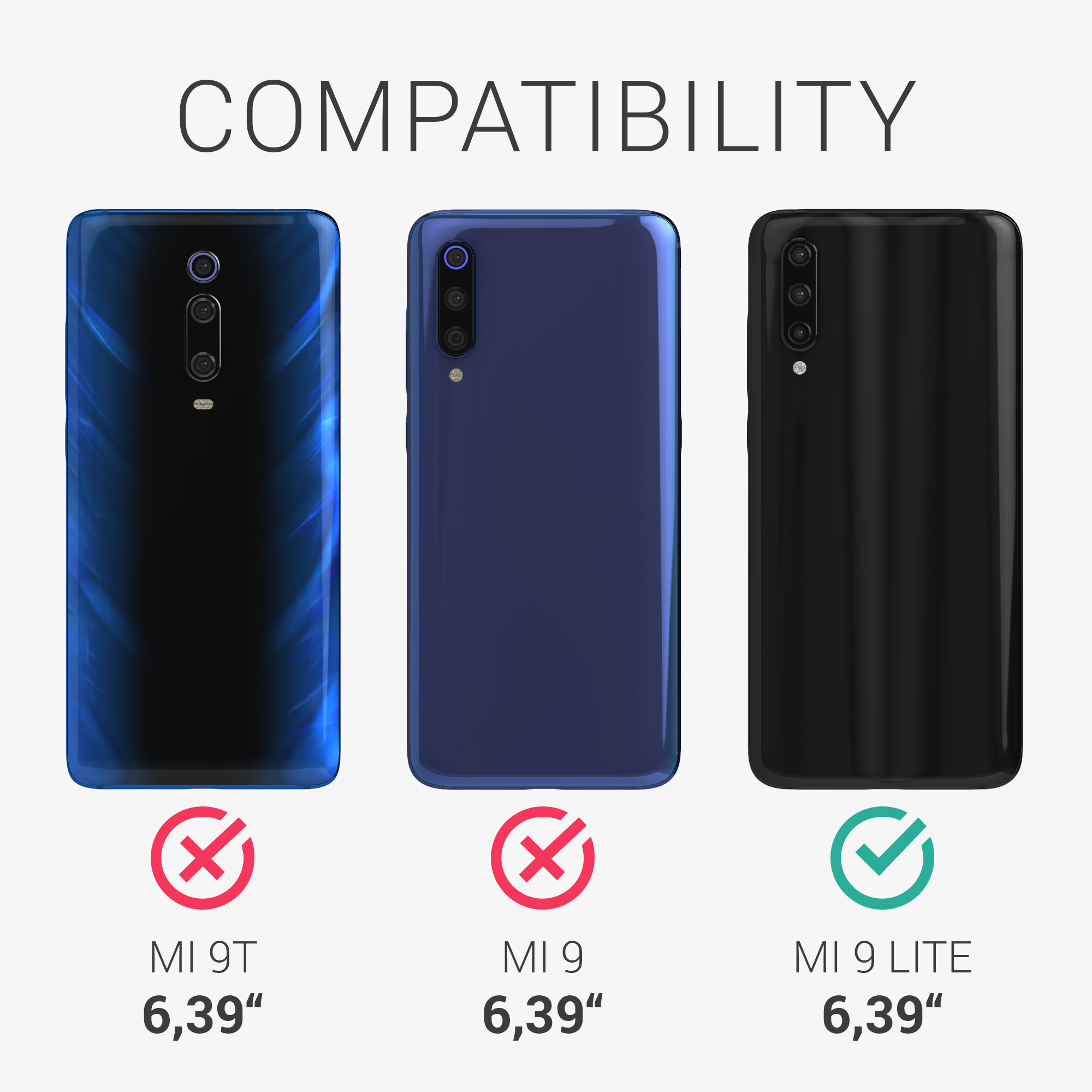 Kryt kwmobile Xiaomi Mi 9 Lite, metalická růžově zlatá