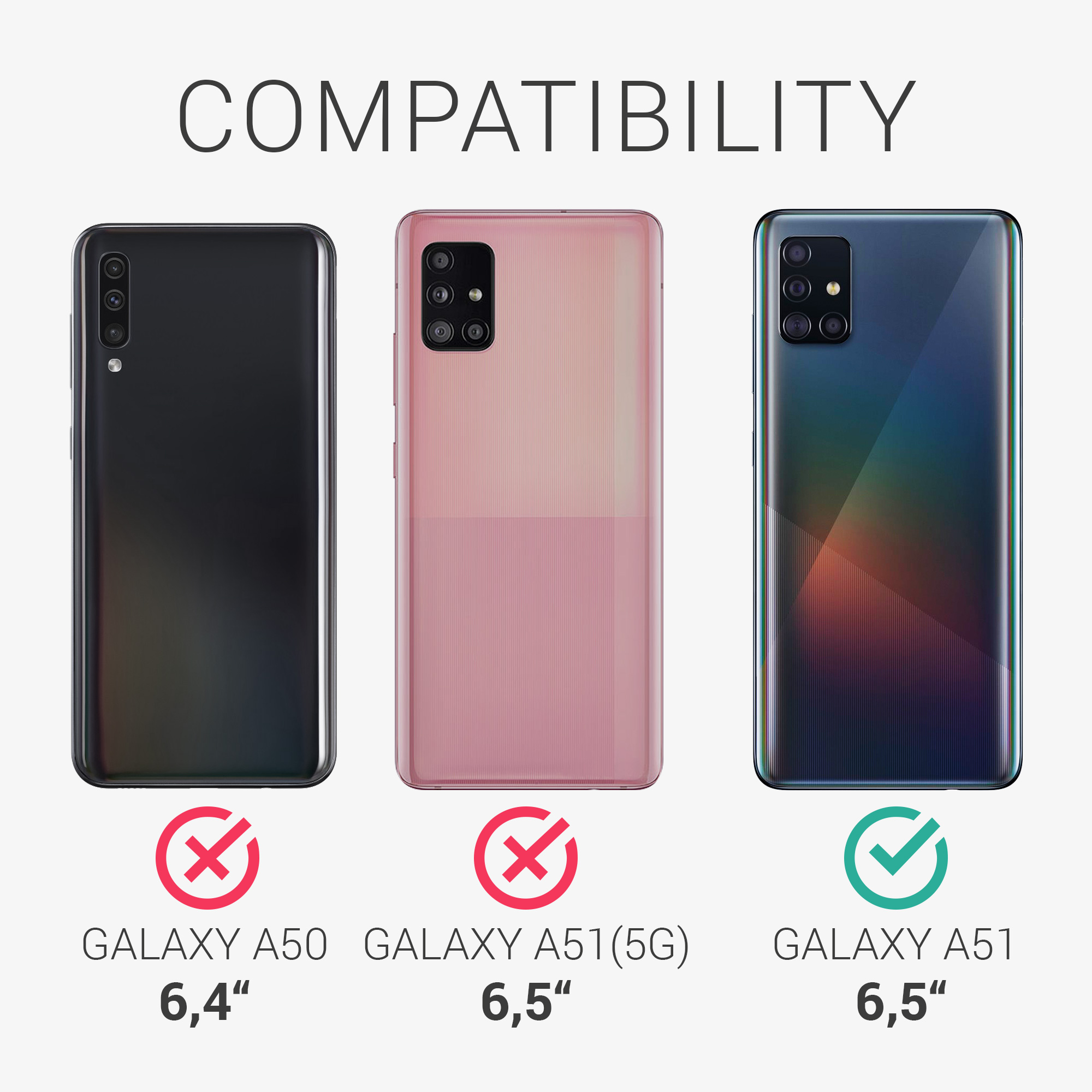 Kryt na mobil Samsung Galaxy A51 kwmobile TPU Karibská modrá