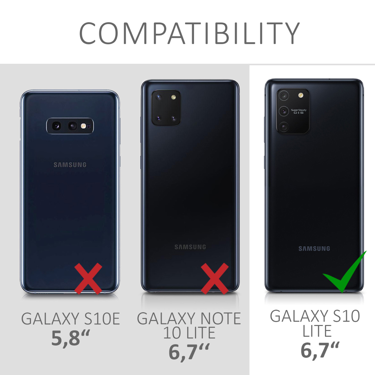 Crossbody kryt na mobil Samsung Galaxy S10 Lite kwmobile transparentní