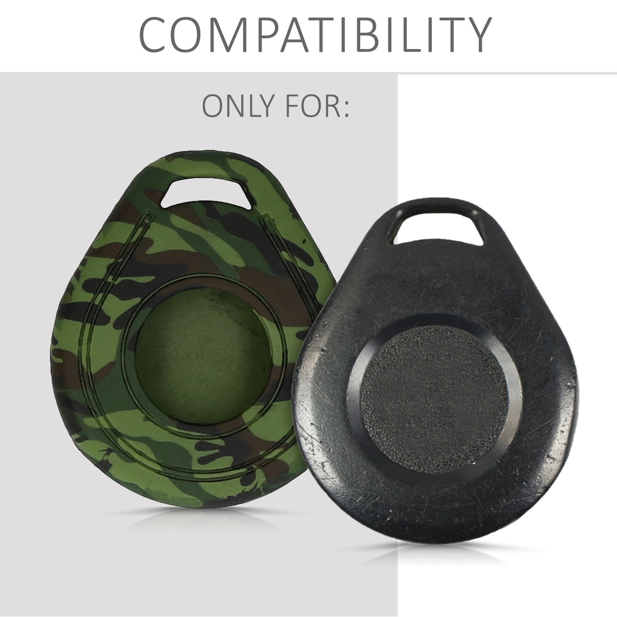Pouzdro na klíč od motorky kwmobile pro Harley Davidson Motorcycle Key - camouflage Black / Light Green / tmavě zelená