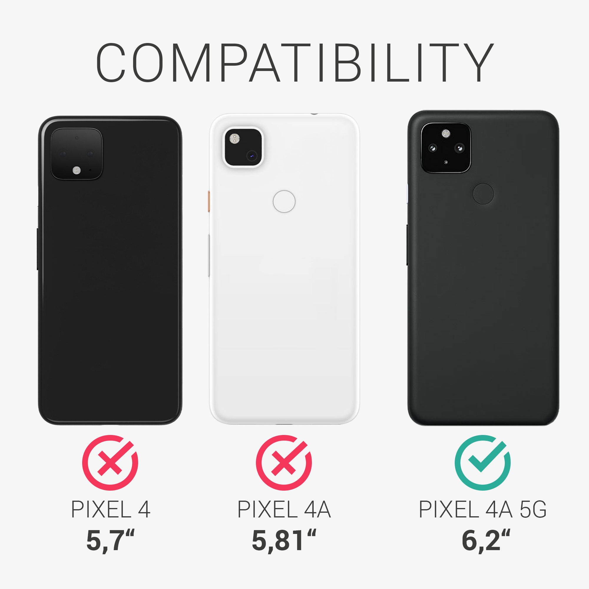 Zadní kryt kwmobile pro Google Pixel 4a - arktická noc