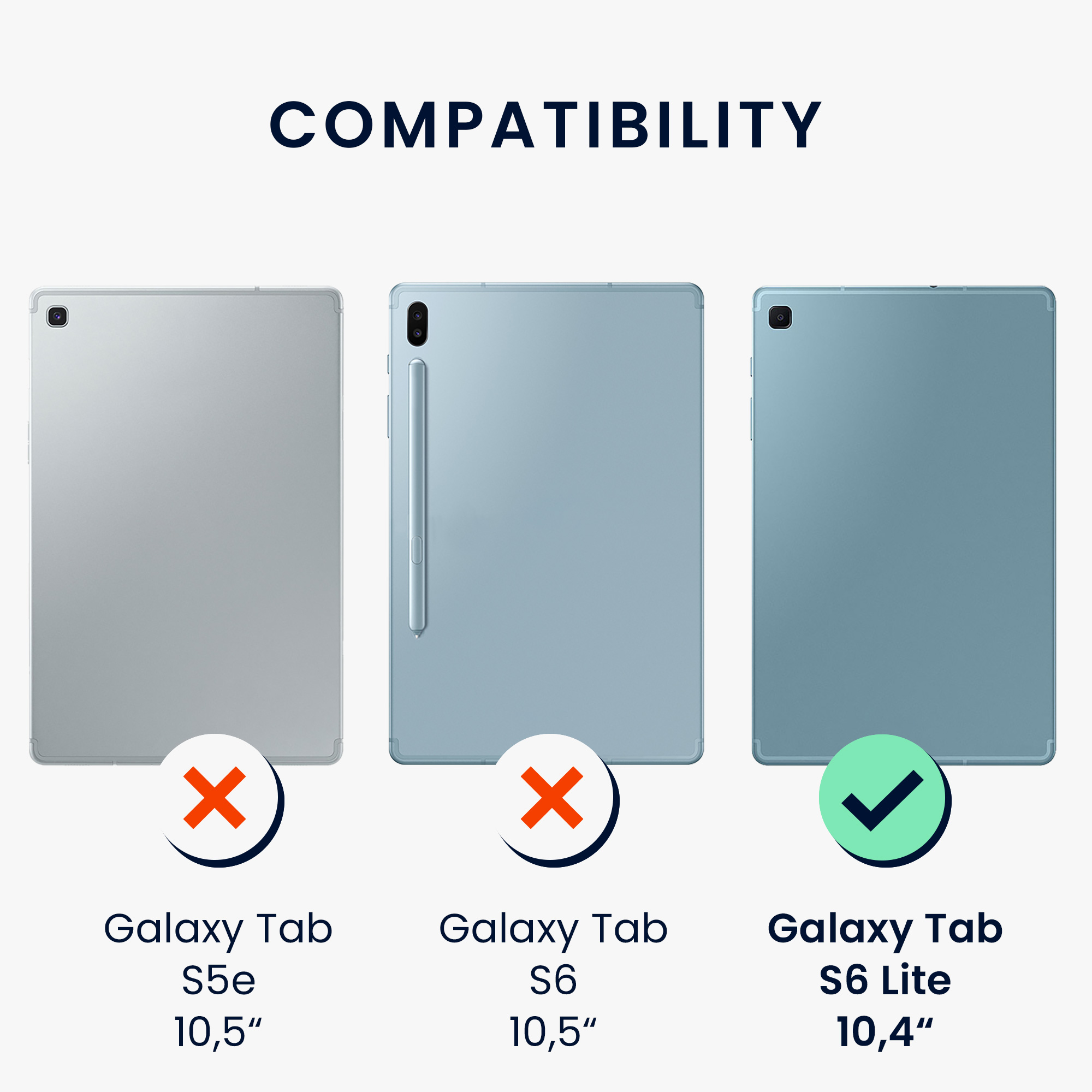 Zadní obal na tablet Galaxy Tab S6 Lite (2024/2022/2020) kwmobile levandulové květy fialová/tyr