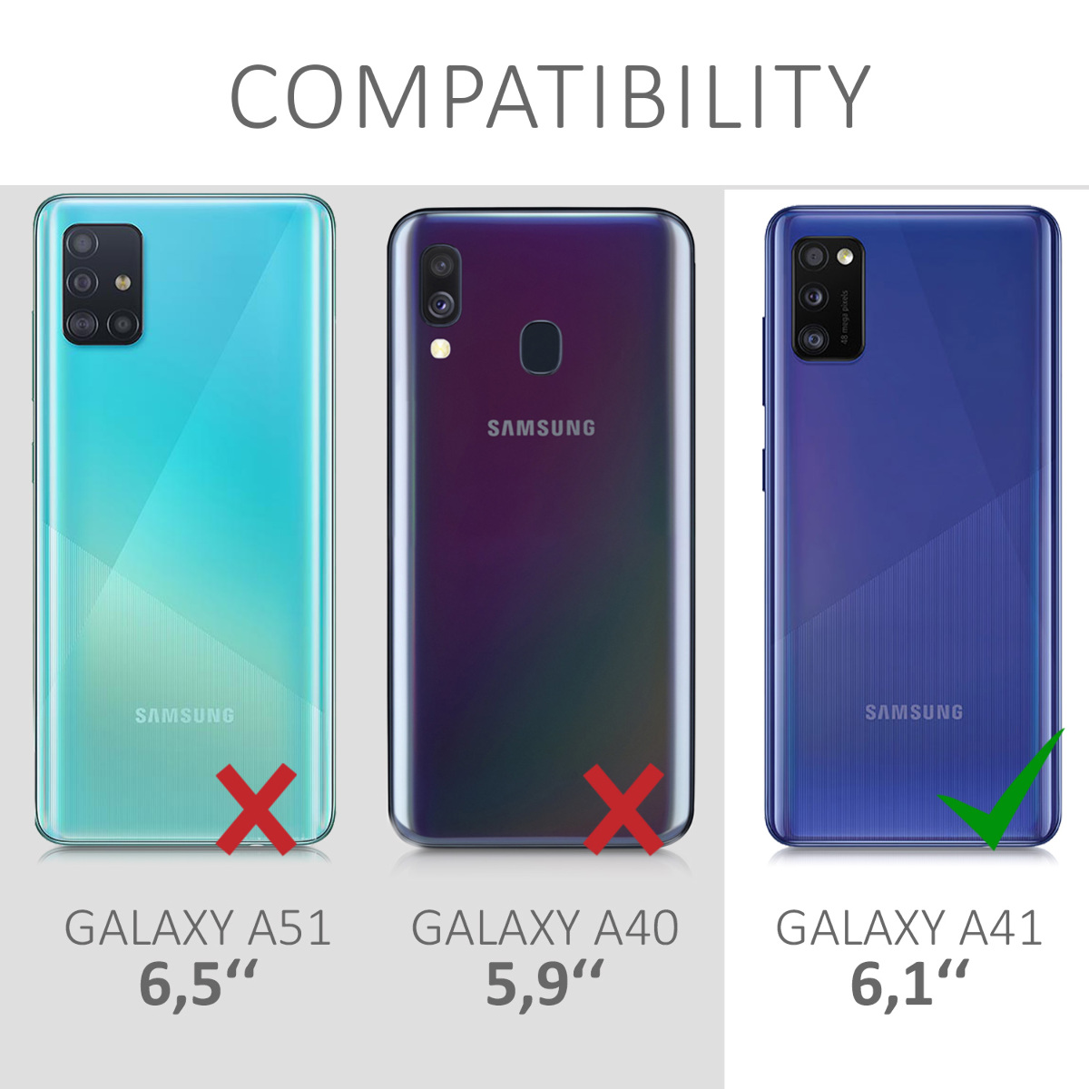 Kryt na mobil Samsung Galaxy A41 kwmobile TPU Bordeaux fialová