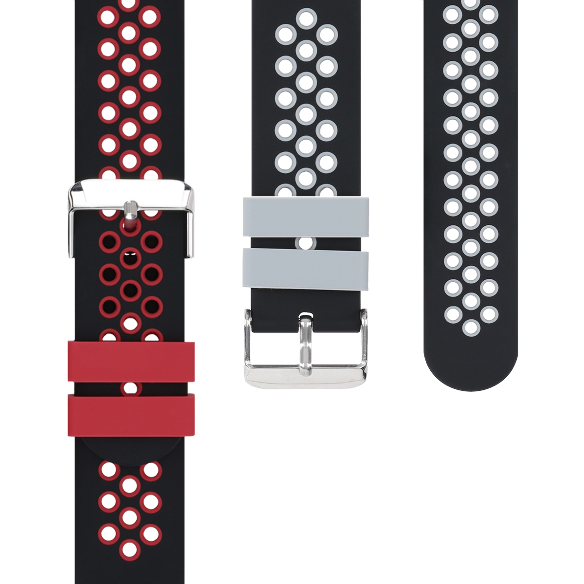 Náhradní řemínky Huawei Watch GT 2e sada 2 ks černá/červená/černá/šedá kwmobile