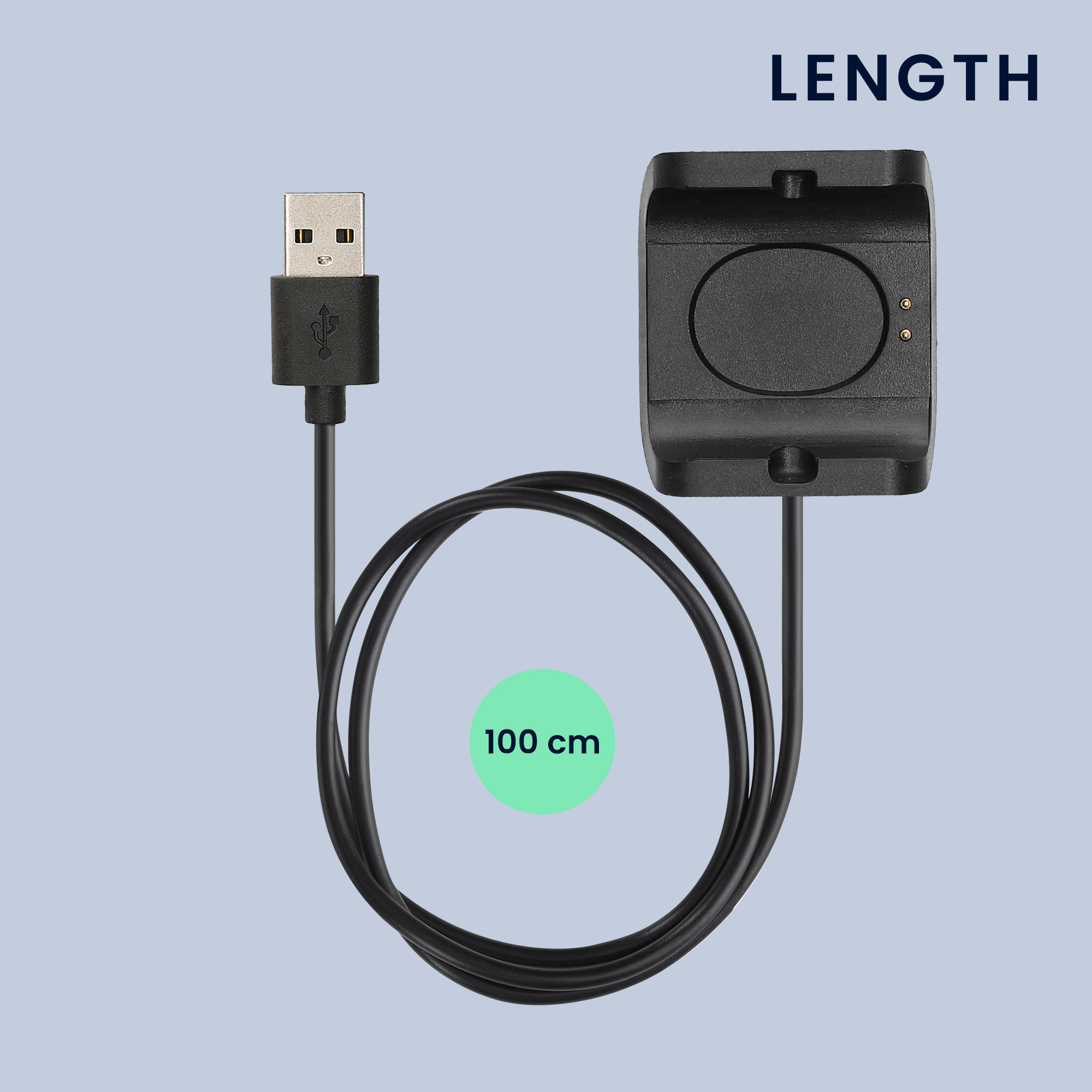 Nabíjecí kabel pro Huami Amazfit Bip S (A1805/A1916) kwmobile - černá 