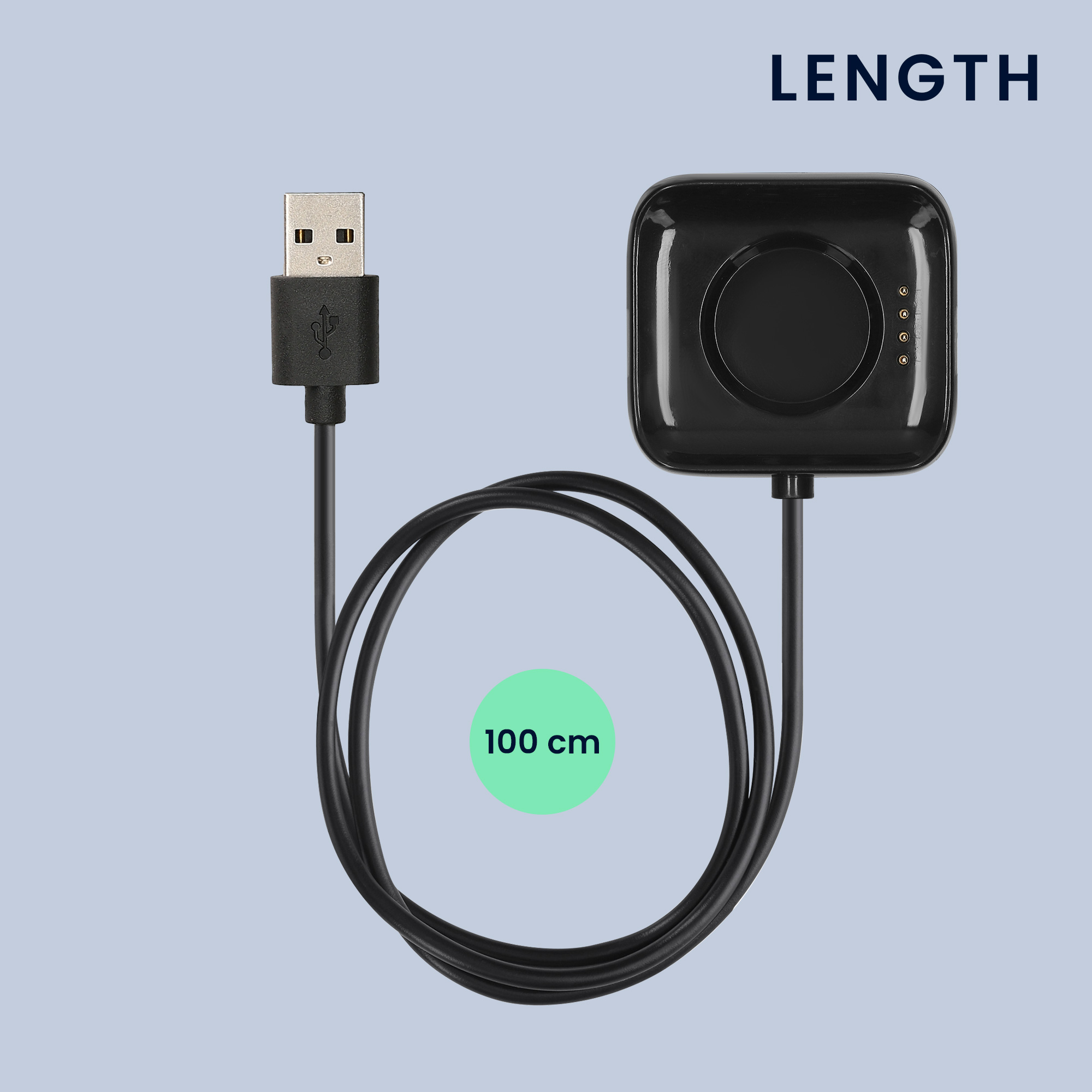 Nabíjecí kabel kwmobile pro Oppo Watch 1 (46mm) - černá