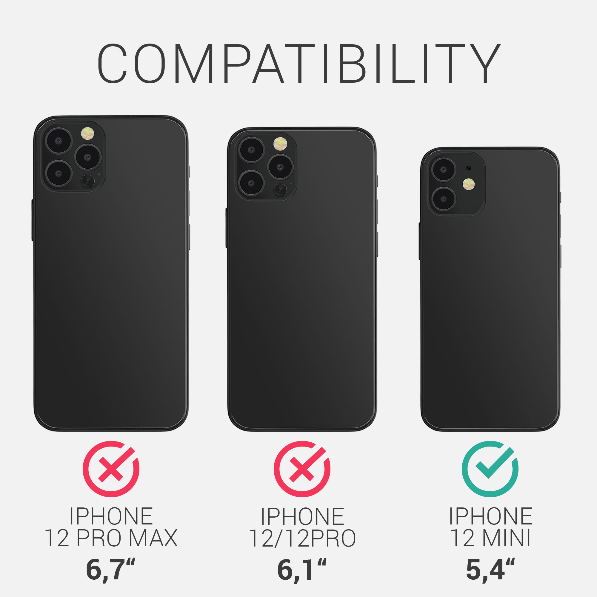 Dřevěný kryt kwmobile pro iPhone 12 mini - tmavě hnědá