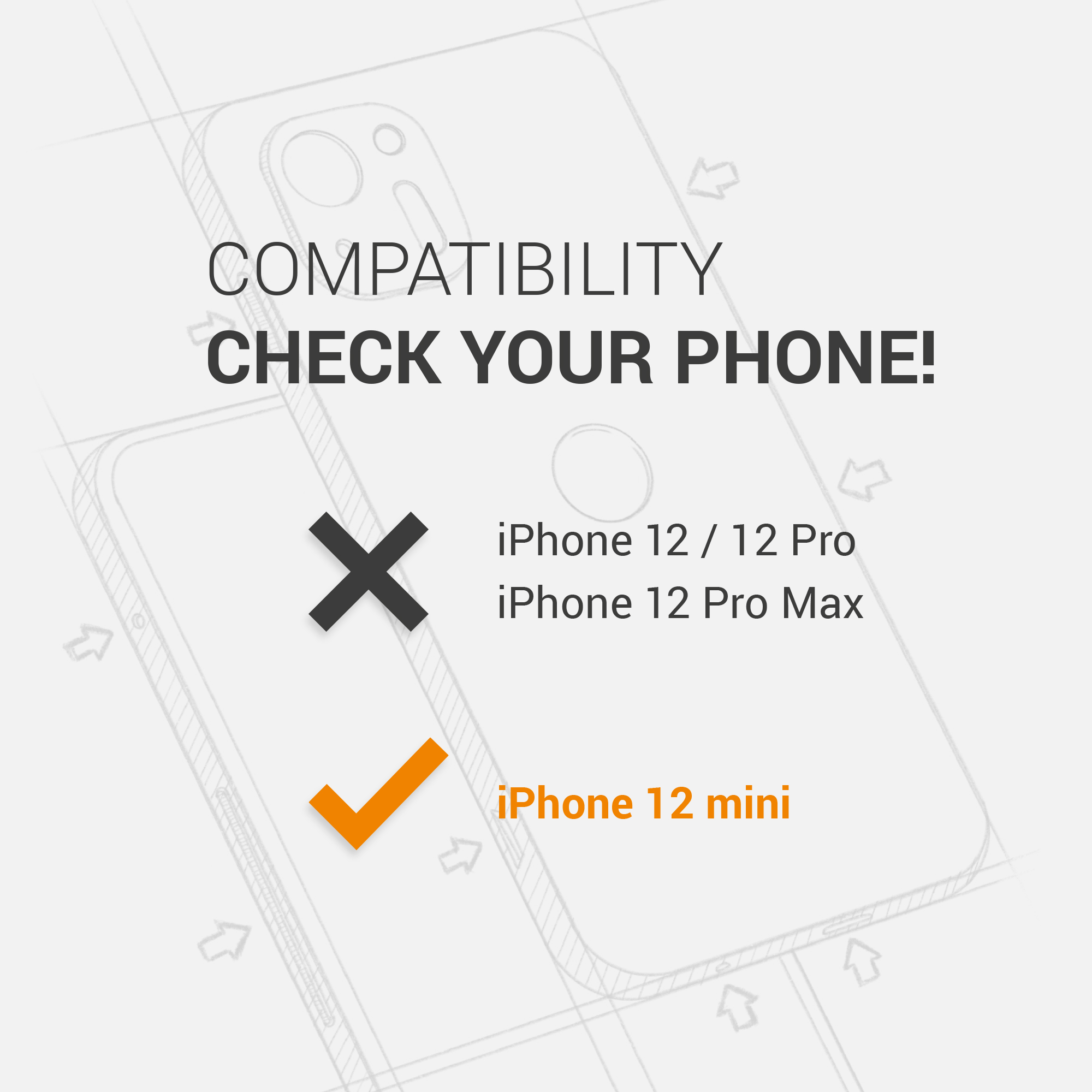 Ochranná fólie kwmobile pro iPhone 12 mini - transparentní