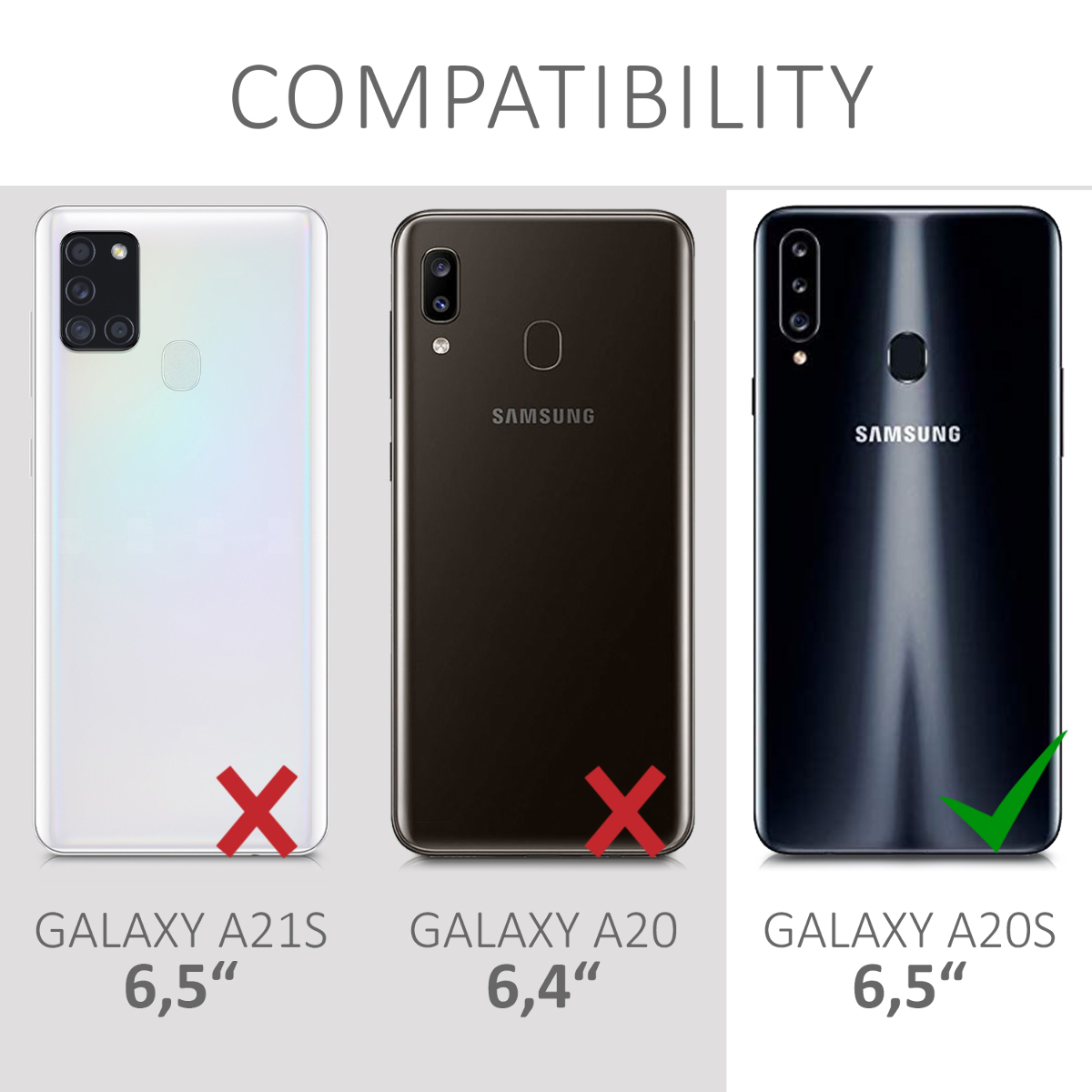 Kryt na mobil Samsung Galaxy A20s kwmobile TPU matně černý