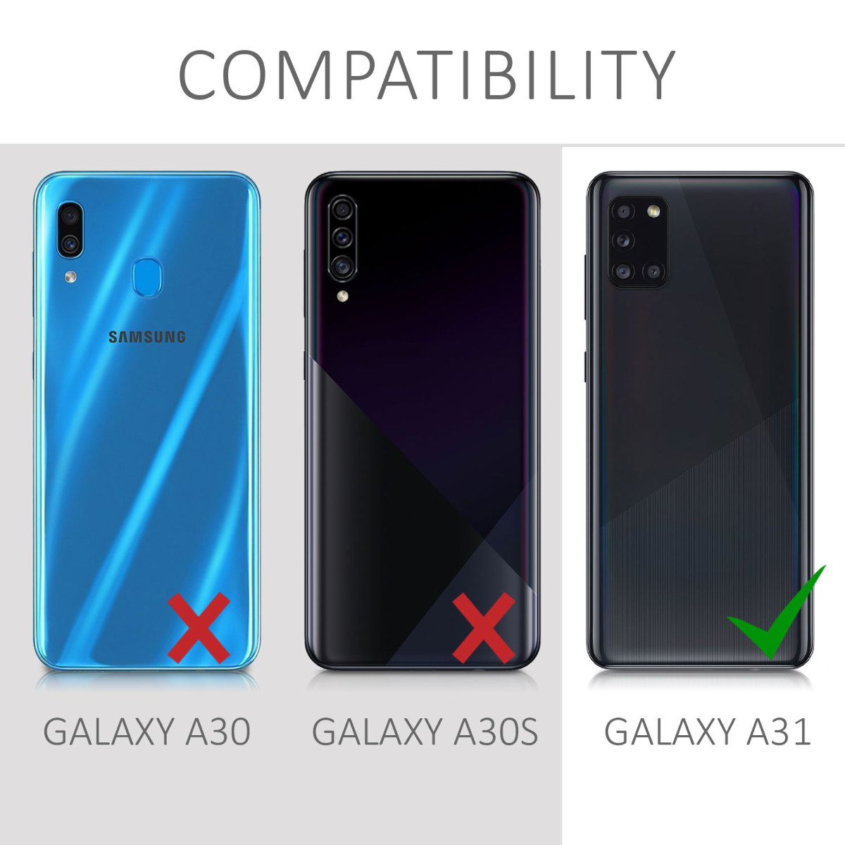 Kryt na mobil Samsung Galaxy A31 kwmobile TPU metalický Metalická petrolejová