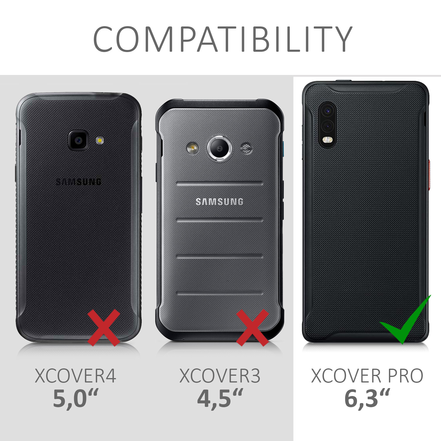 Flipové pouzdro kwmobile pro Samsung Galaxy Xcover Pro - černá