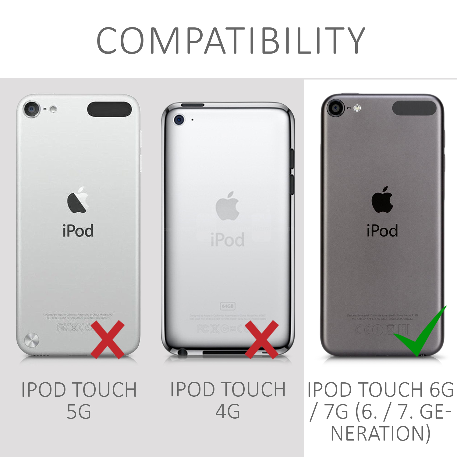 Crossbody kryt na mobil kwmobile pro Apple iPod Touch 6G / 7G (6th and 7th Generation) - tmavě červená