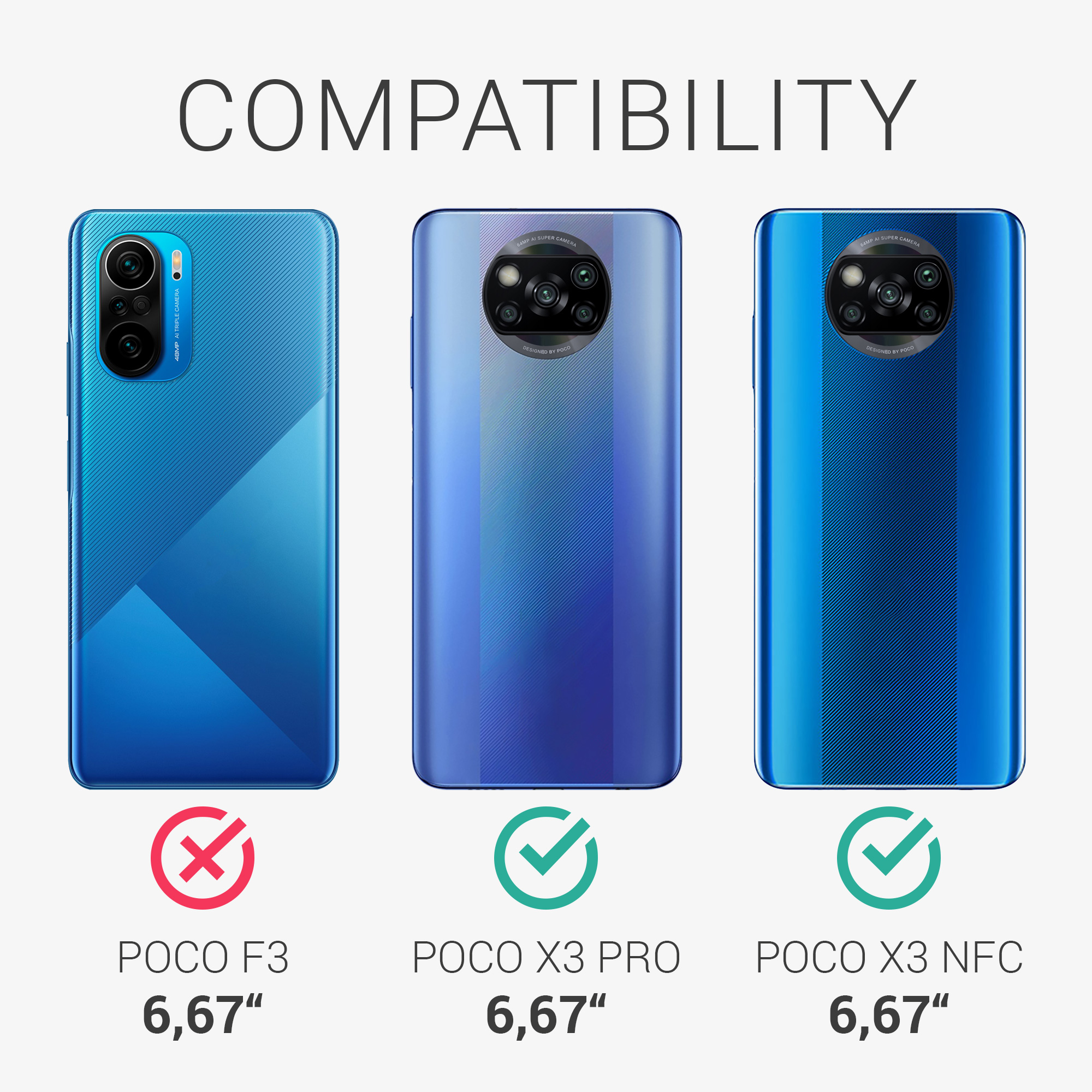 Kryt Xiaomi Poco X3 NFC silikonový TPU černá matná kwmobile