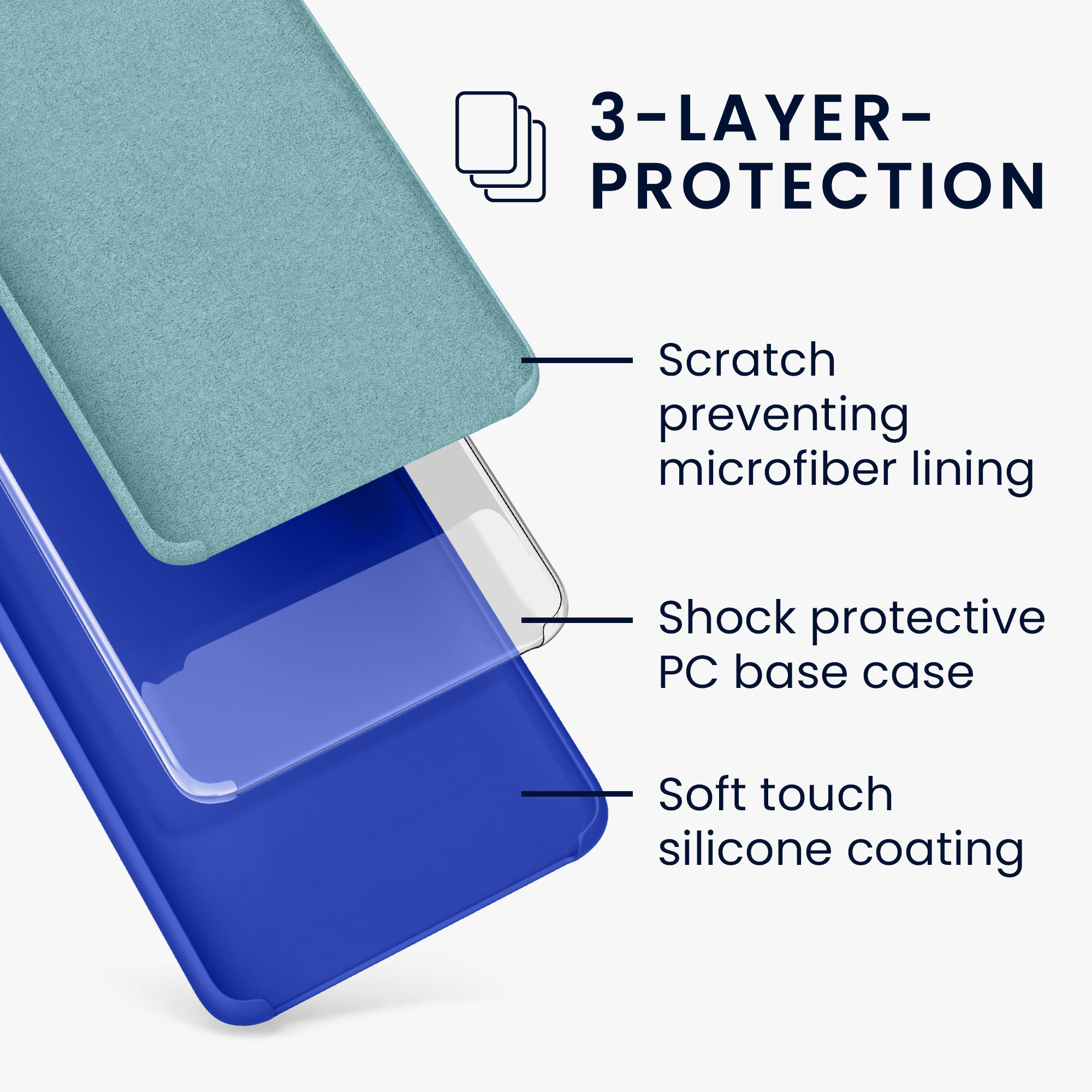 Kryt na mobil OnePlus 8T kwmobile TPU baltická modrá