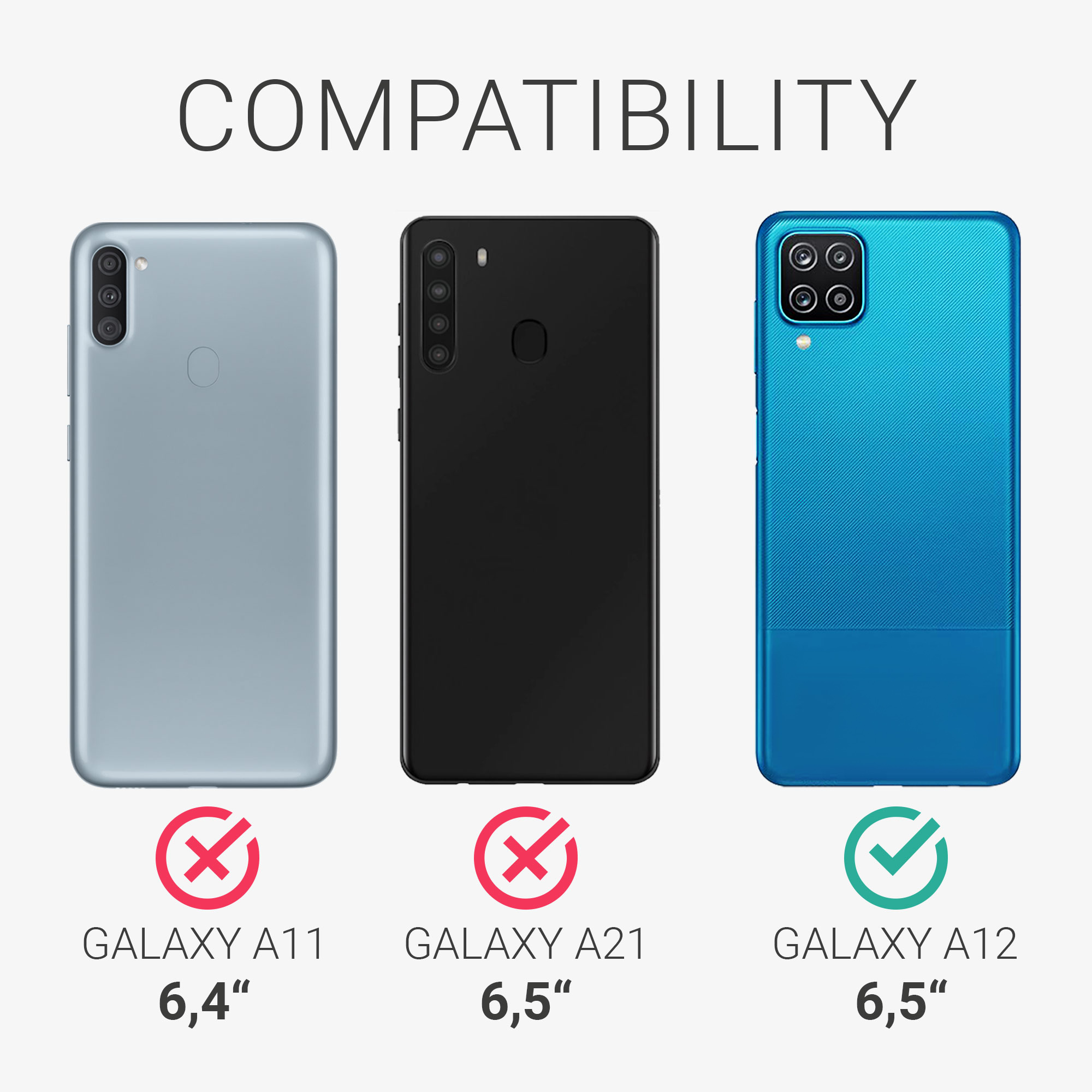 Kryt na mobil Samsung Galaxy A12 kwmobile Metallic metalicky tyrkysový
