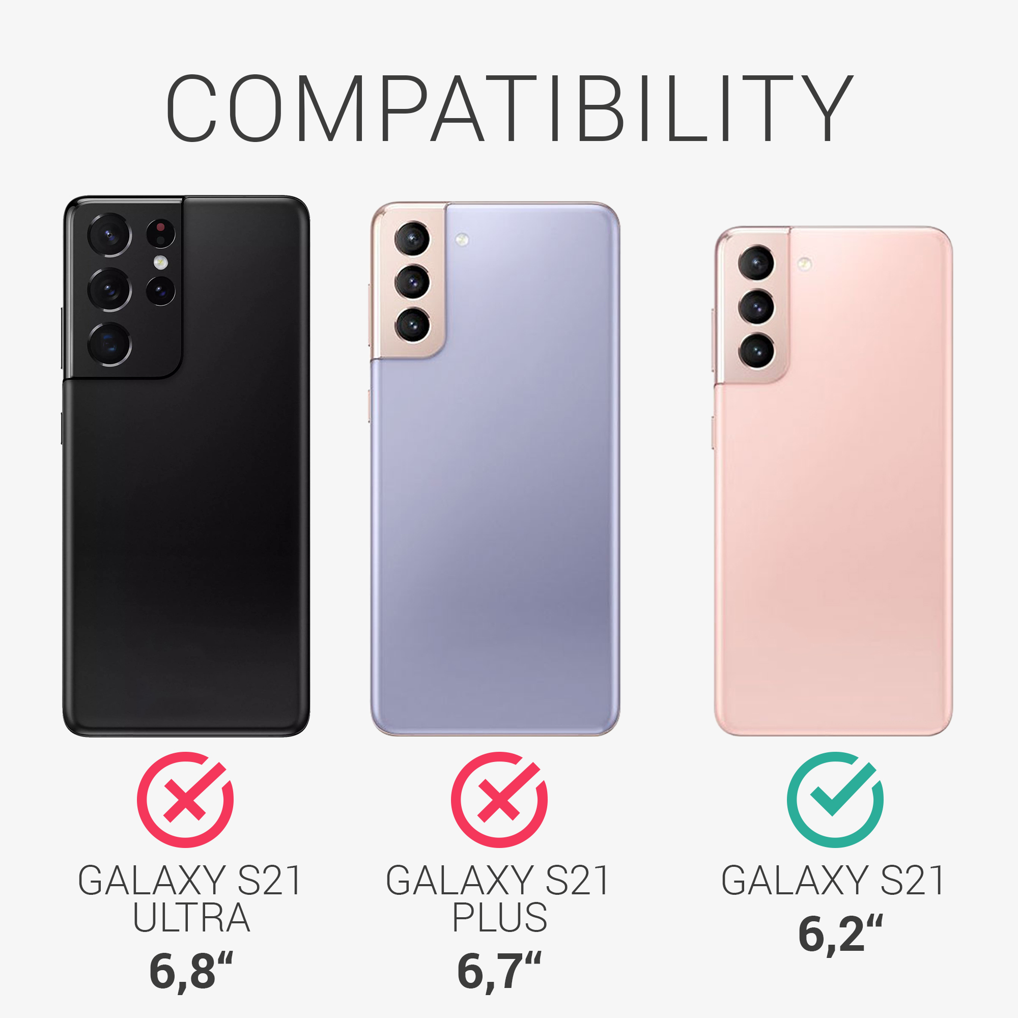 Kryt na mobil Samsung Galaxy S21 kwmobile TPU klasicky červený