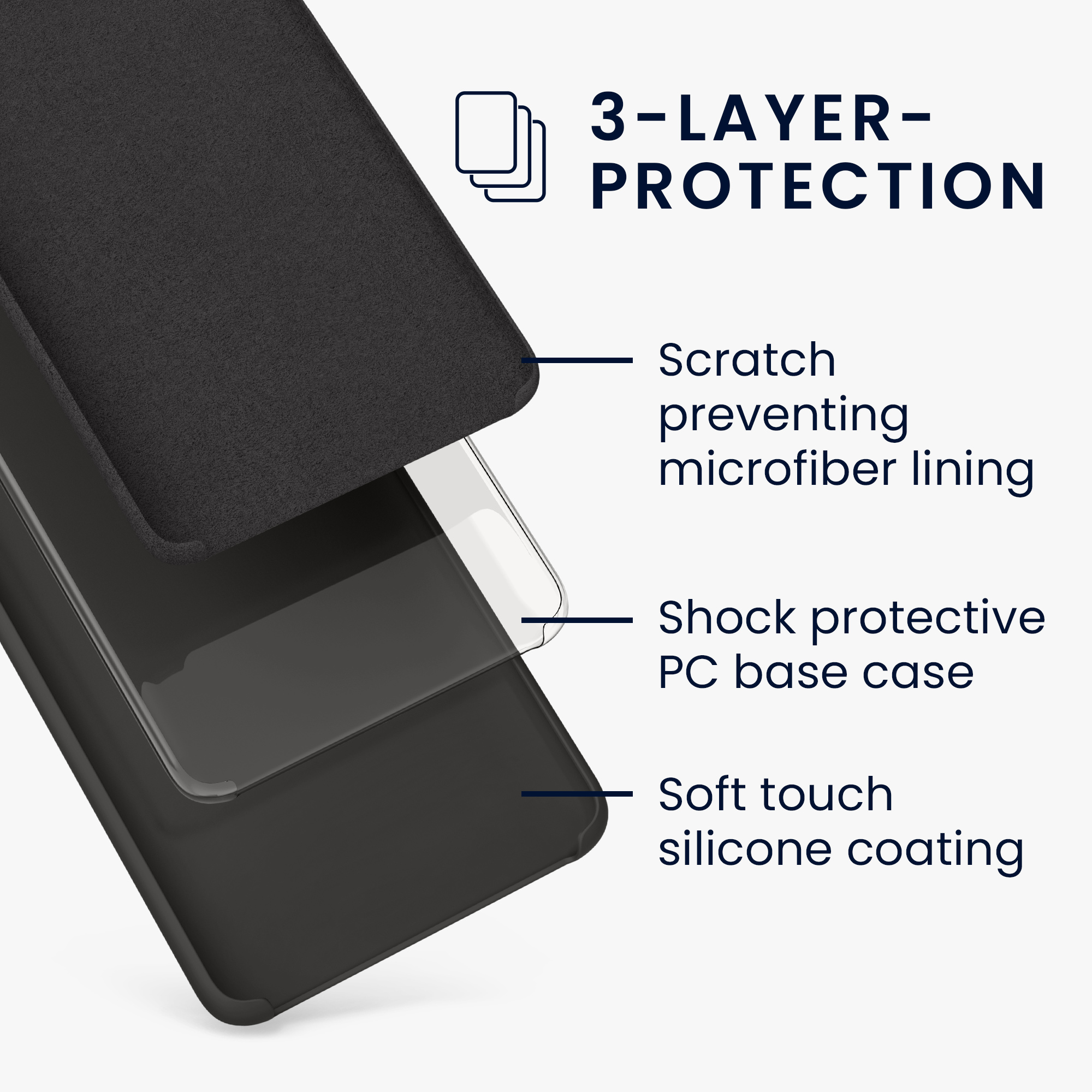 Kryt na mobil Galaxy S21+ kwmobile Soft Cover tmavě šedá