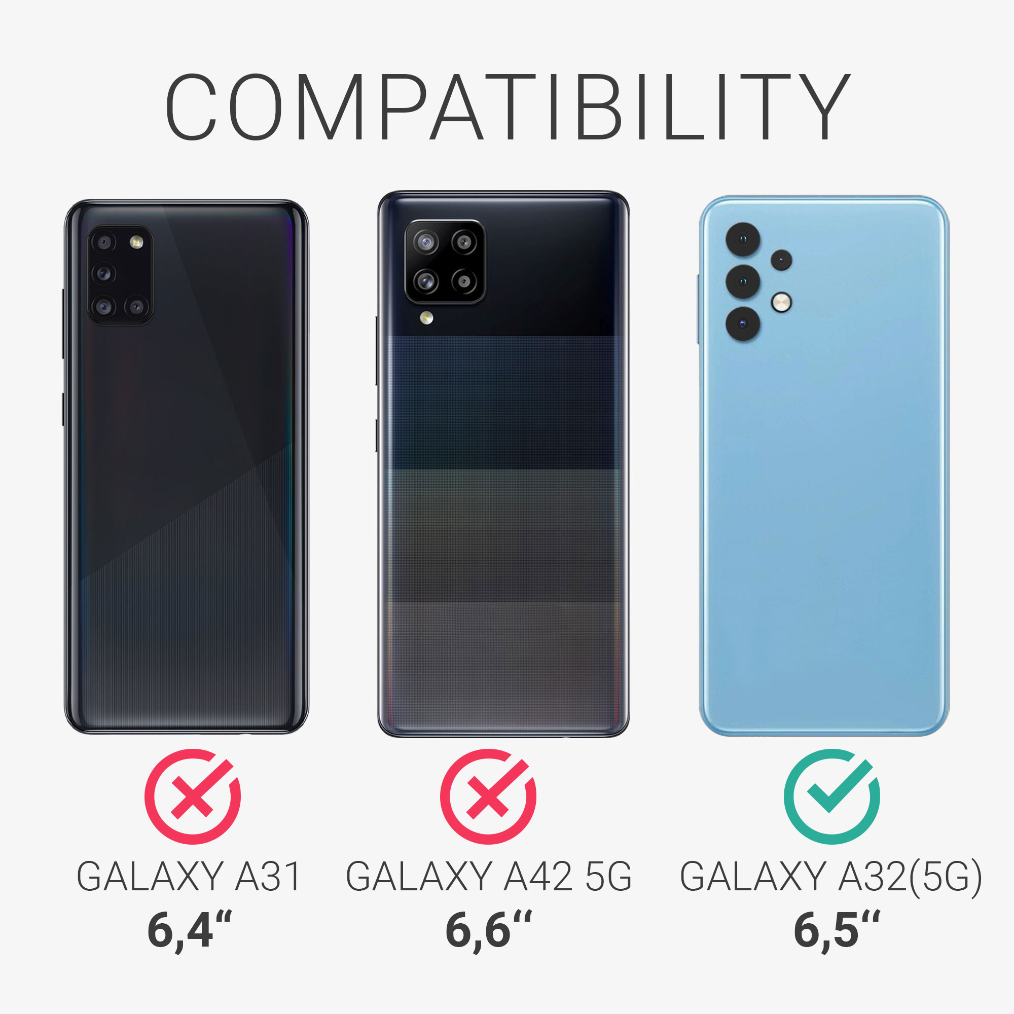 Kryt na mobil Samsung Galaxy A32 5G kwmobile TPU Matná černá