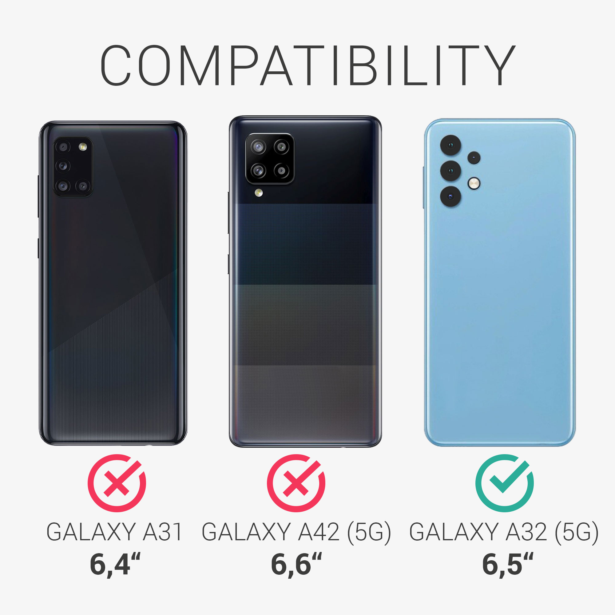 Flip pouzdro Samsung Galaxy A32 5G kwmobile PU kůže vertikální s magnetem Černá