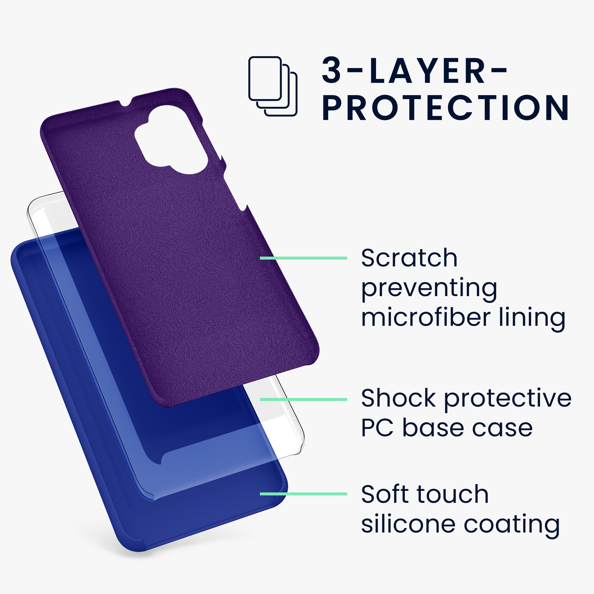 Kryt na mobil Samsung Galaxy A32 5G kwmobile TPU Baltická modrá