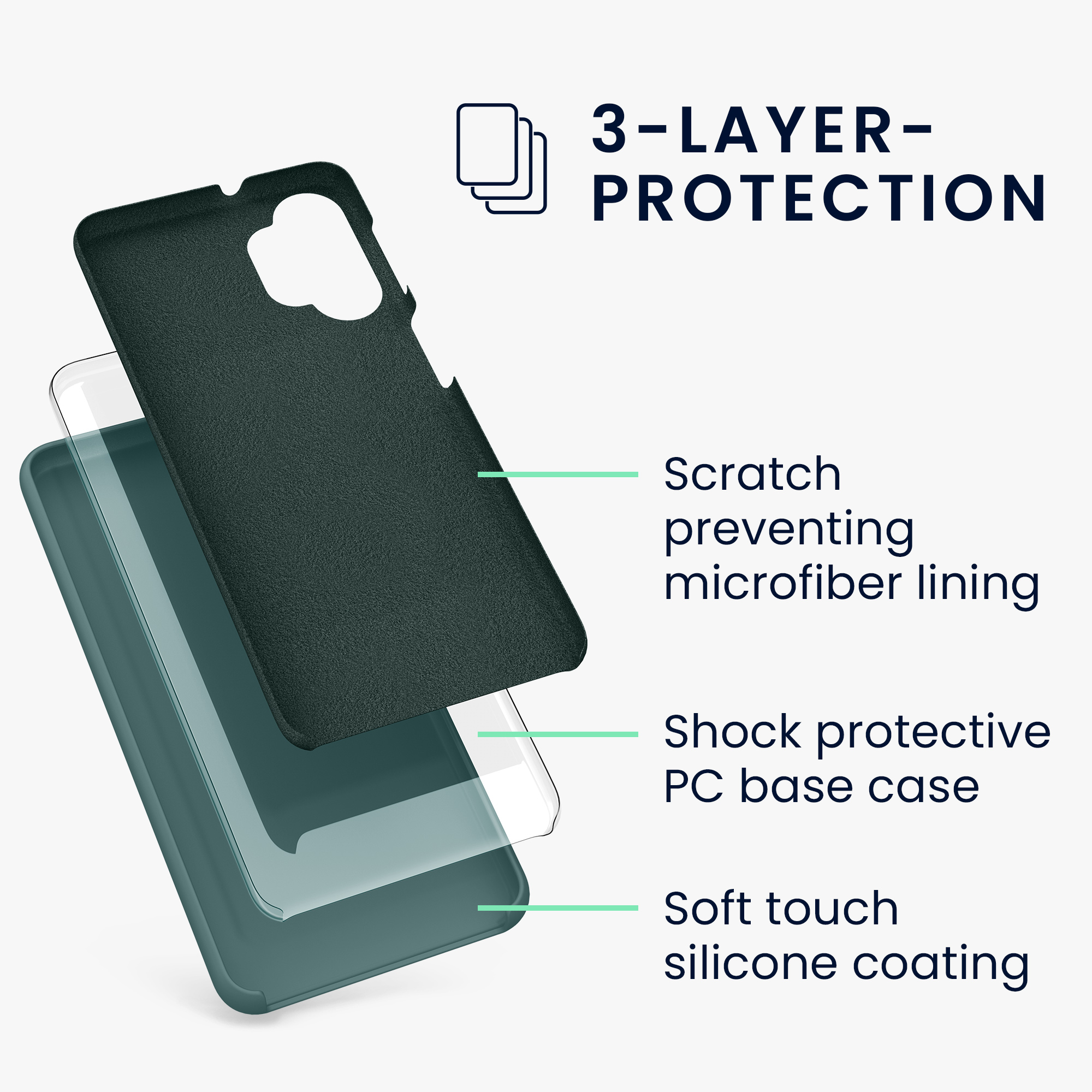 Kryt na mobil Samsung Galaxy A32 5G kwmobile TPU Arktická noc