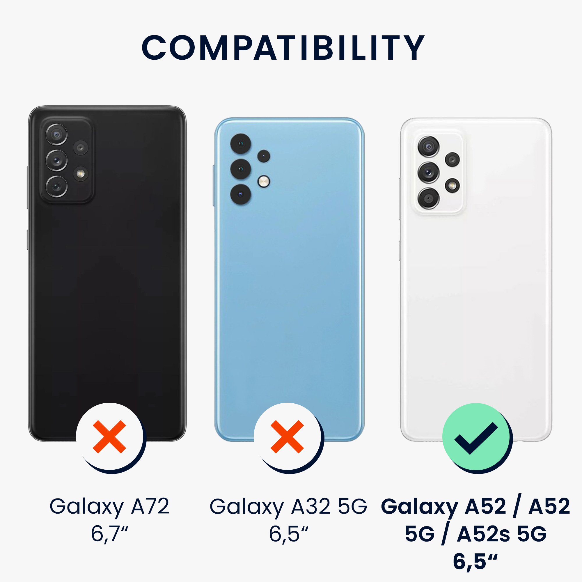 Kryt na mobil Samsung Galaxy A52 / A52 5G / A52s 5G kwmobile TPU Světlá levandule