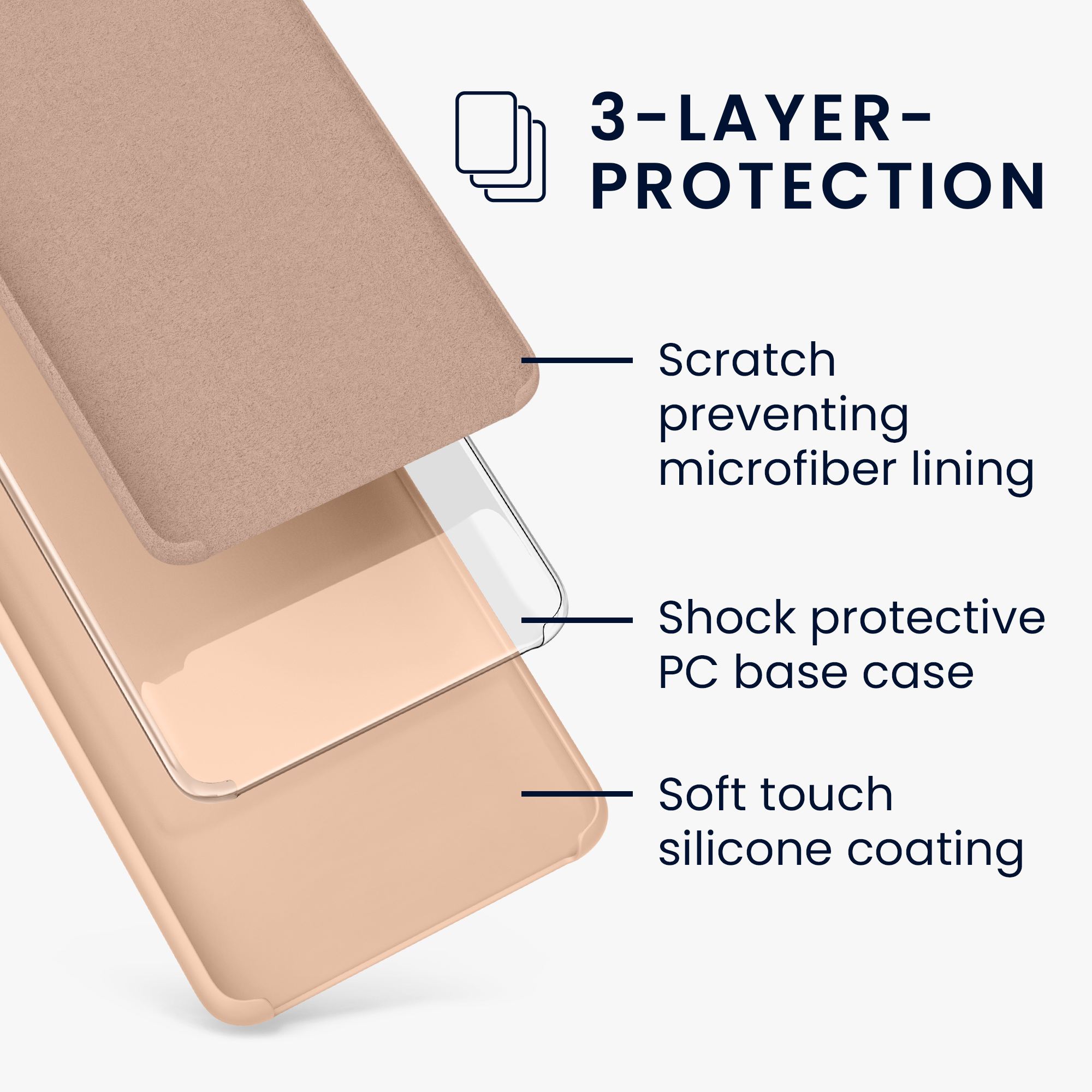 Kryt na mobil Samsung Galaxy A52 / A52 5G / A52s 5G kwmobile TPU Pastelová broskvová