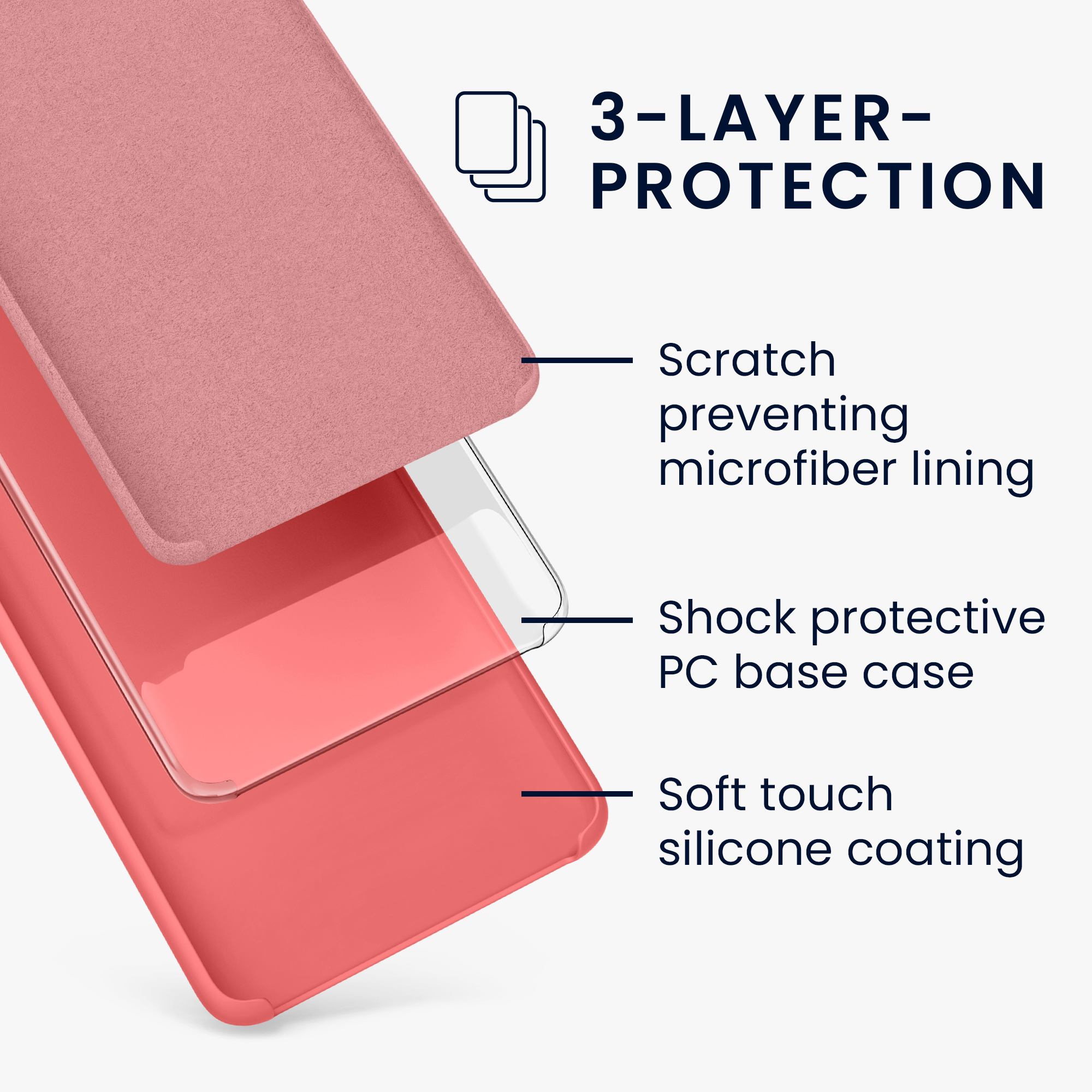 Kryt na mobil Samsung Galaxy A52 / A52 5G / A52s 5G kwmobile TPU Pastelová korálová
