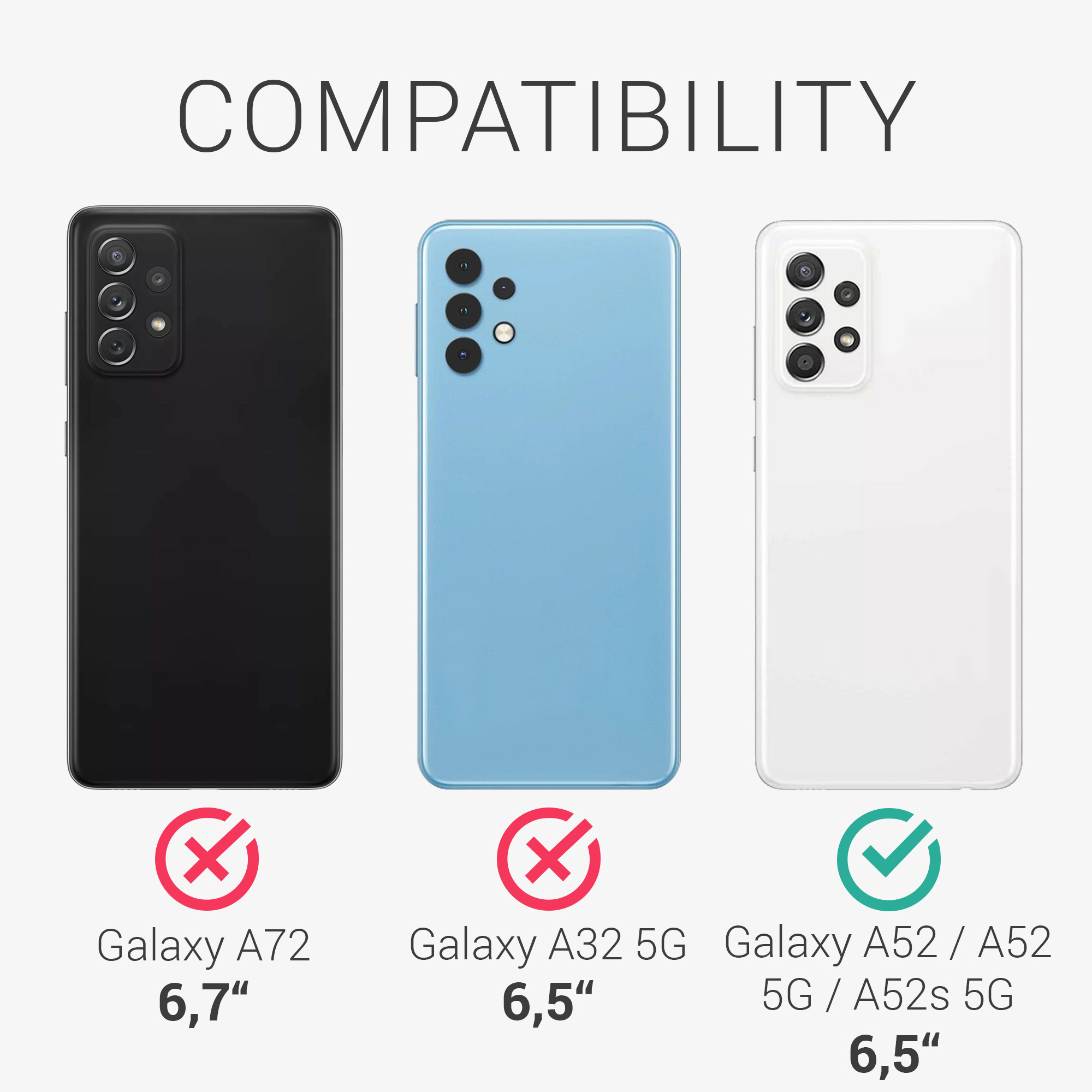 Flip pouzdro Samsung Galaxy A52 / A52 5G / A52s 5G kwmobile PU kůže vertikální s magnetem Černá