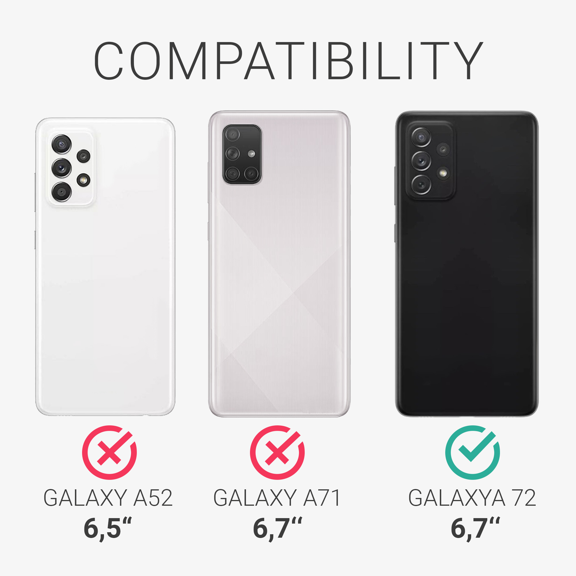Kryt na mobil Samsung Galaxy A72 kwmobile TPU matně petrolejový