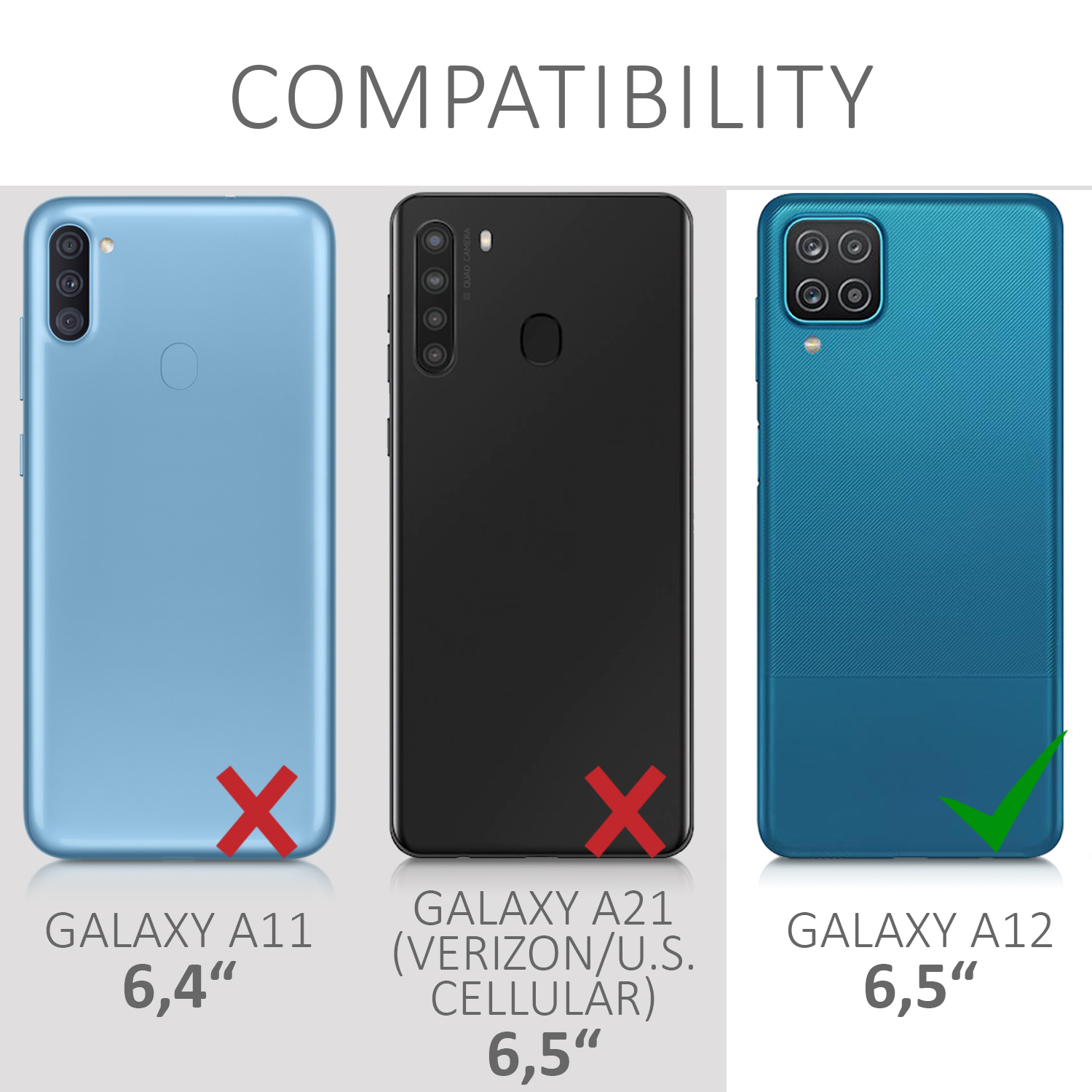 Crossbody kryt na mobil Samsung Galaxy A12 Case kwmobile černo-transparentní