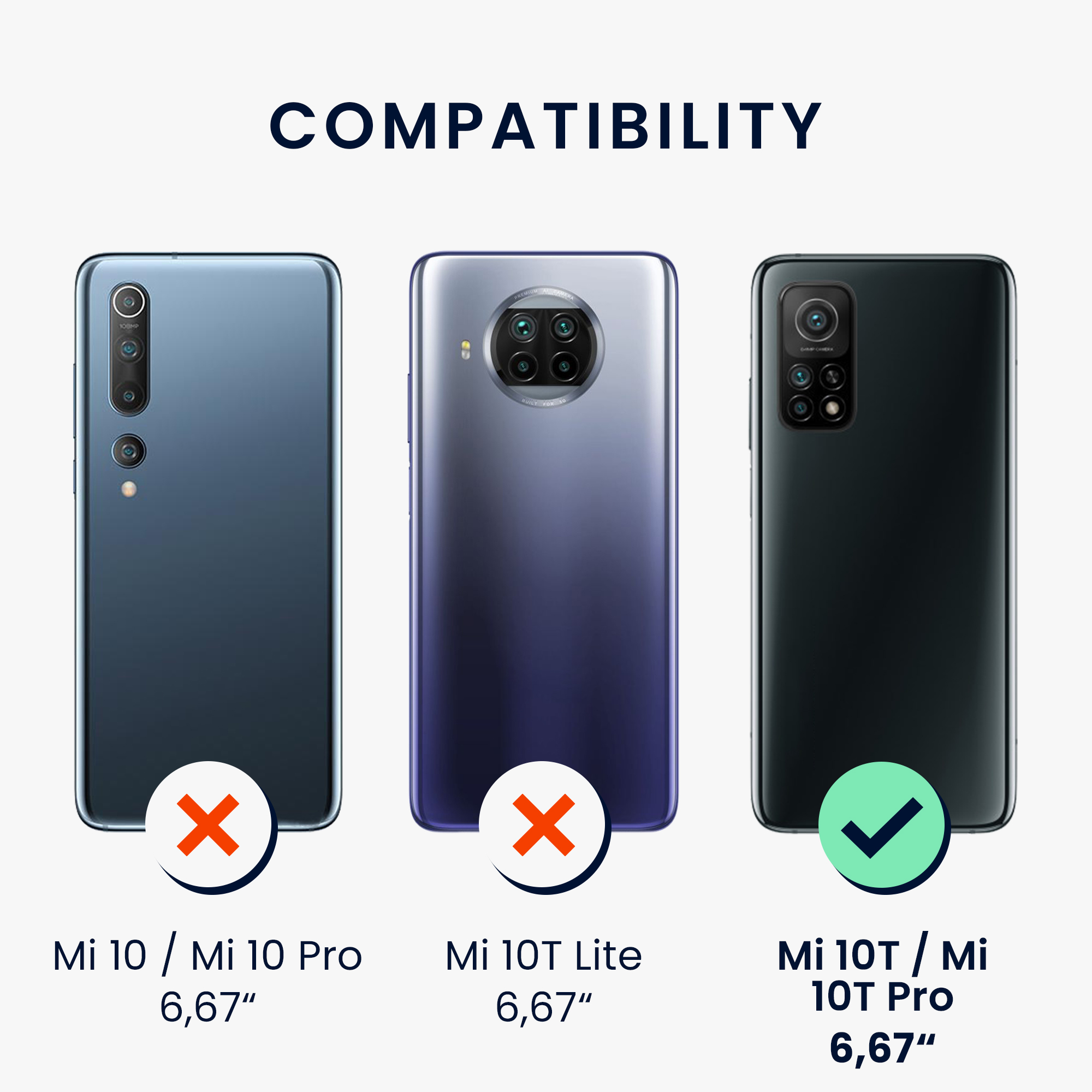 Crossbody kryt kwmobile Xiaomi Mi 10T / Mi 10T Pro, černá