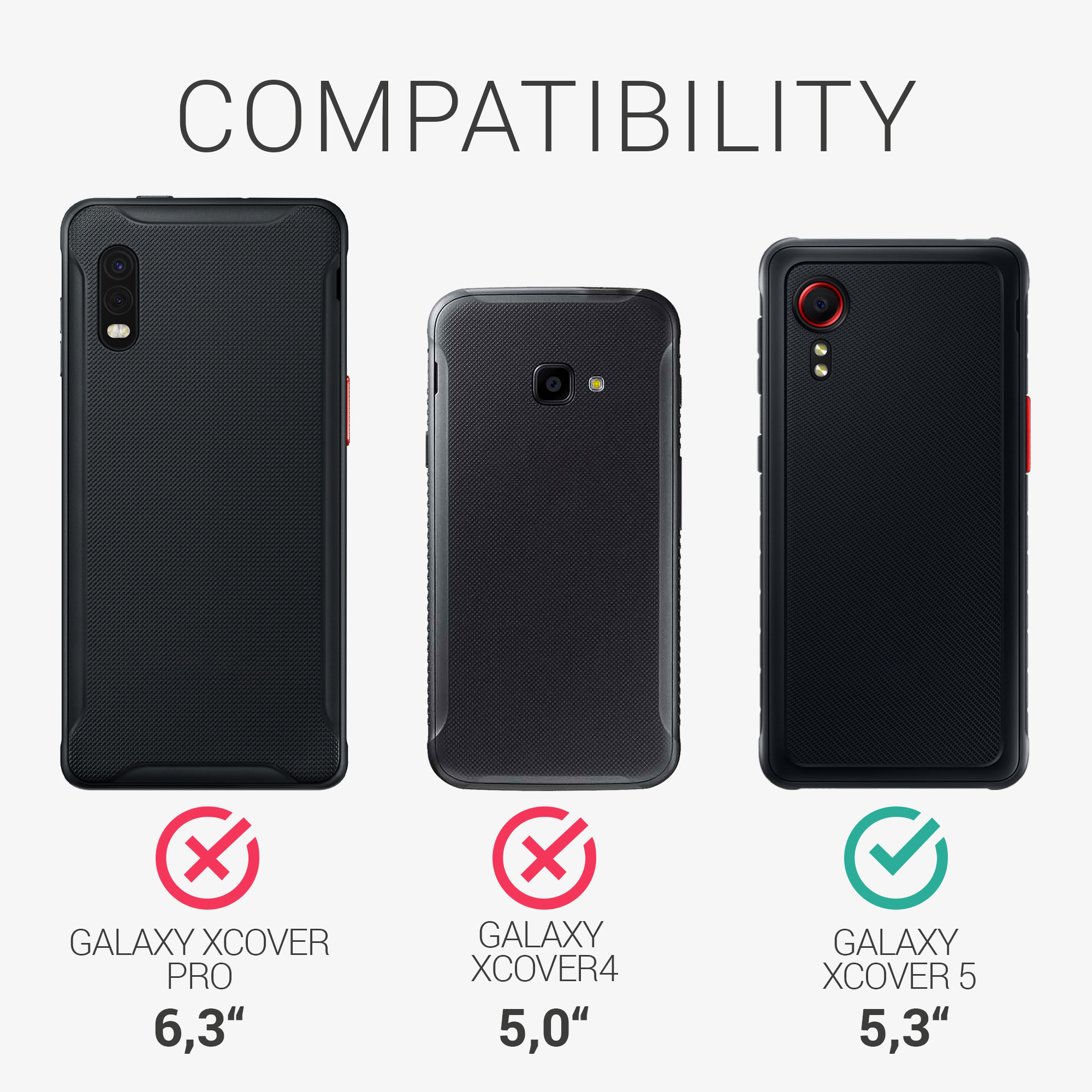 Kryt kwmobile pro Samsung Galaxy Xcover 5 - šedozelená