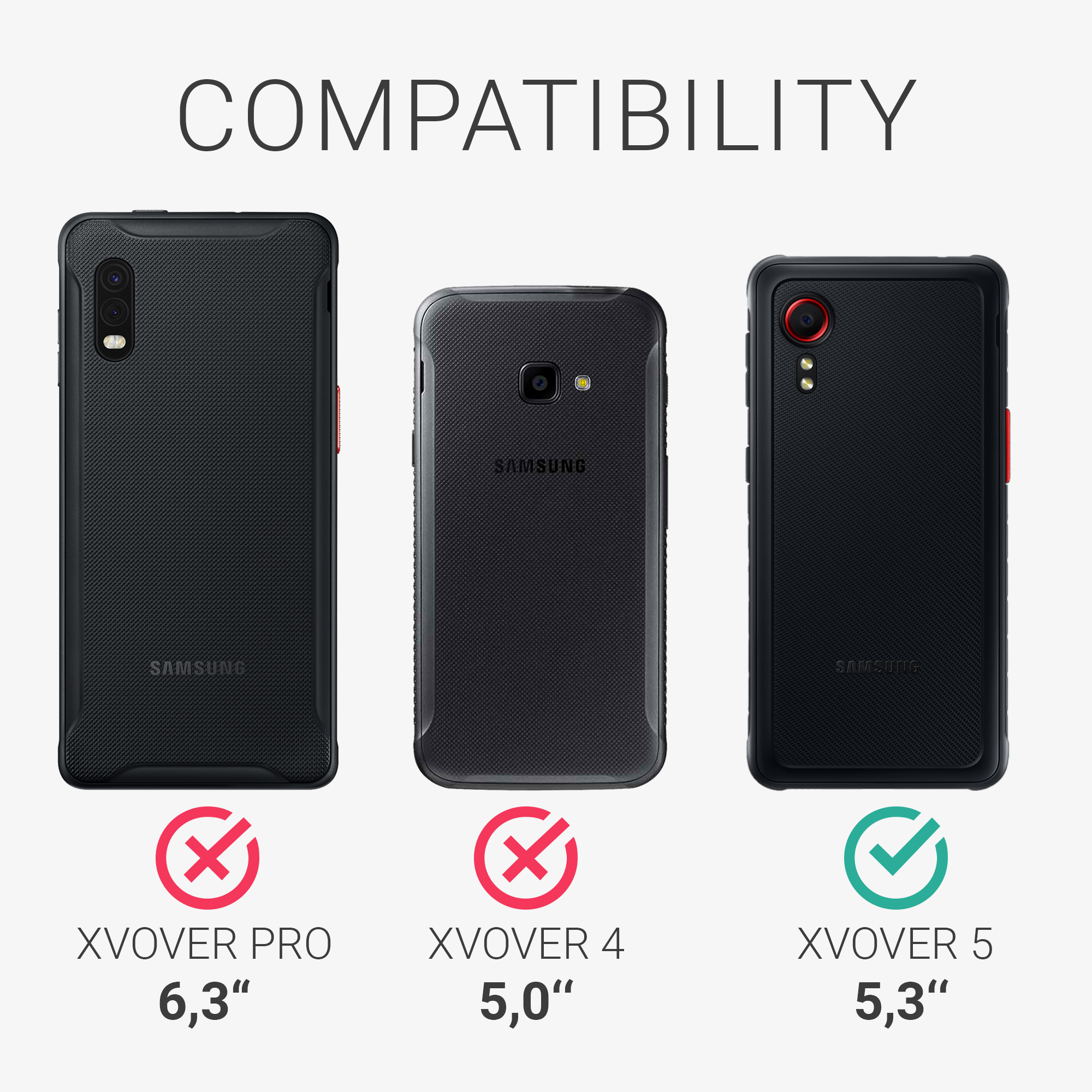 Flipové pouzdro kwmobile pro Samsung Galaxy Xcover 5 - černá