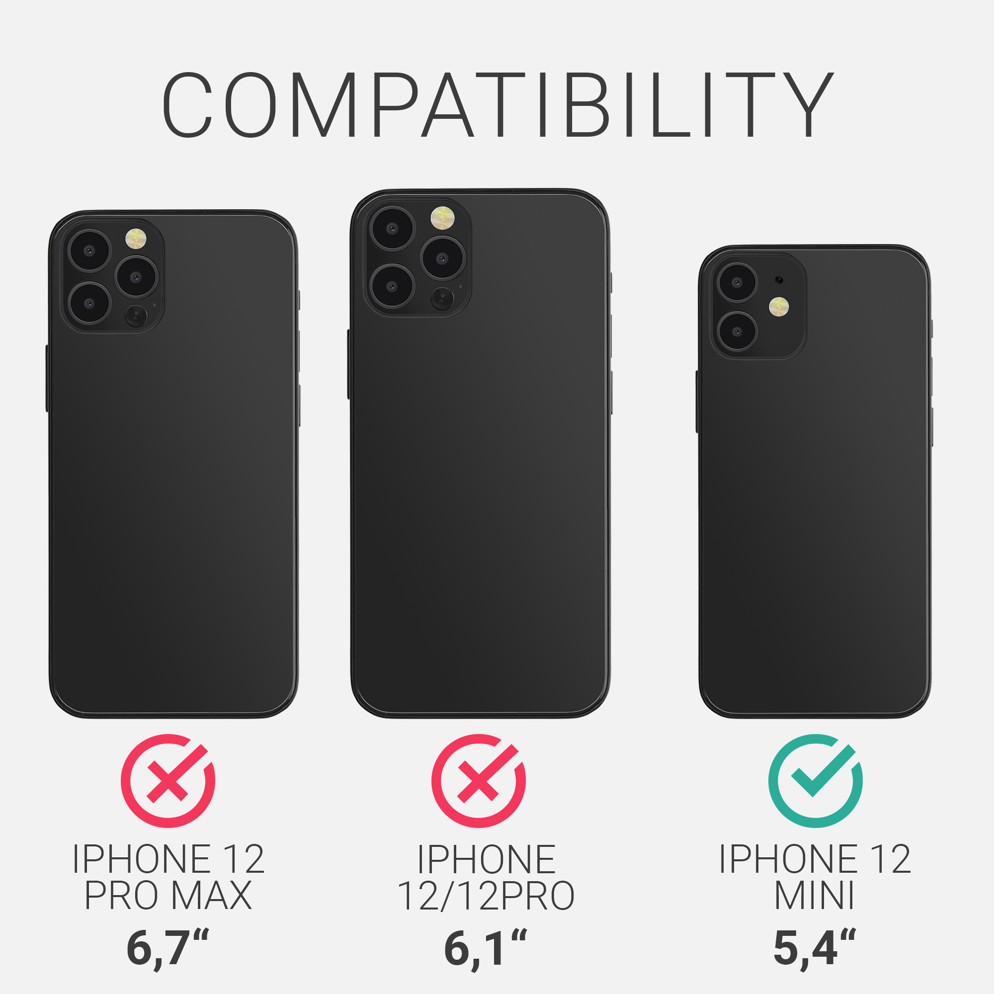 Dřevěný kryt kwmobile pro iPhone 12 mini - tmavě hnědá
