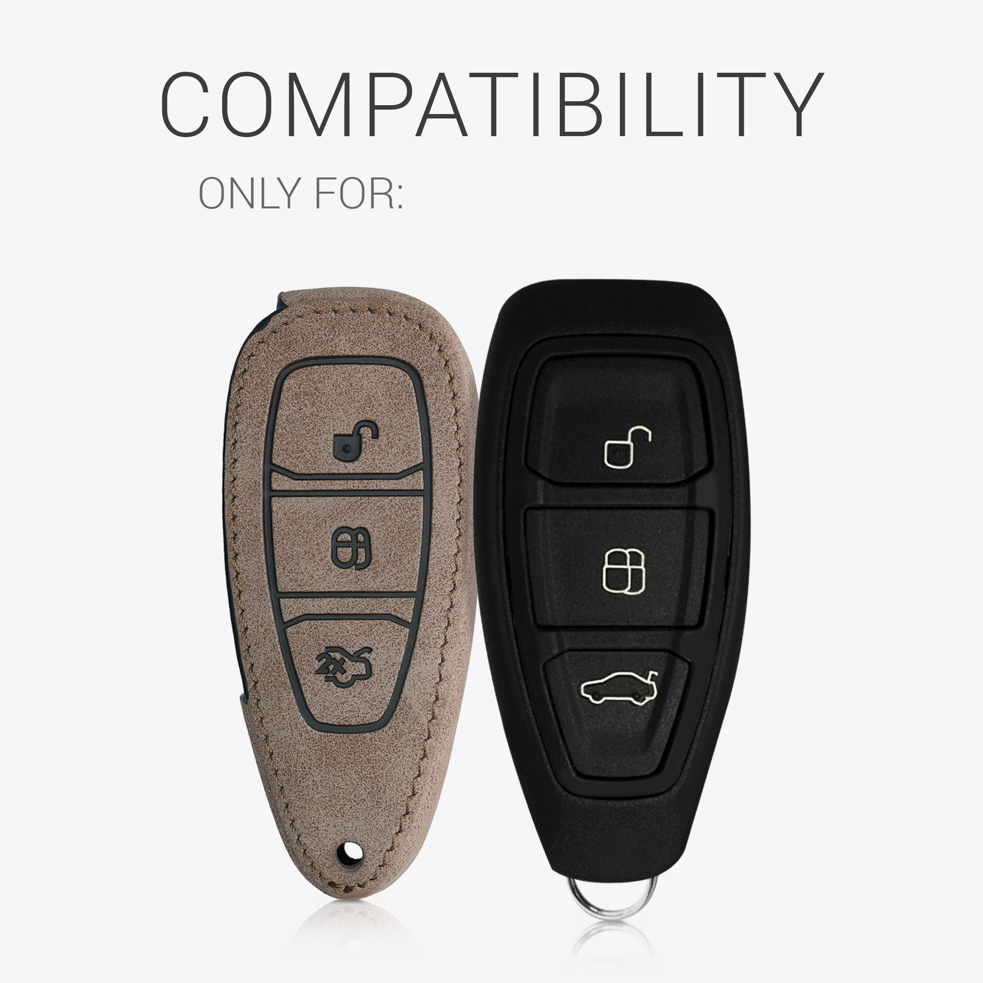 Kryt klíče Ford 3 tlačítka Keyless Go kwmobile navigational compa