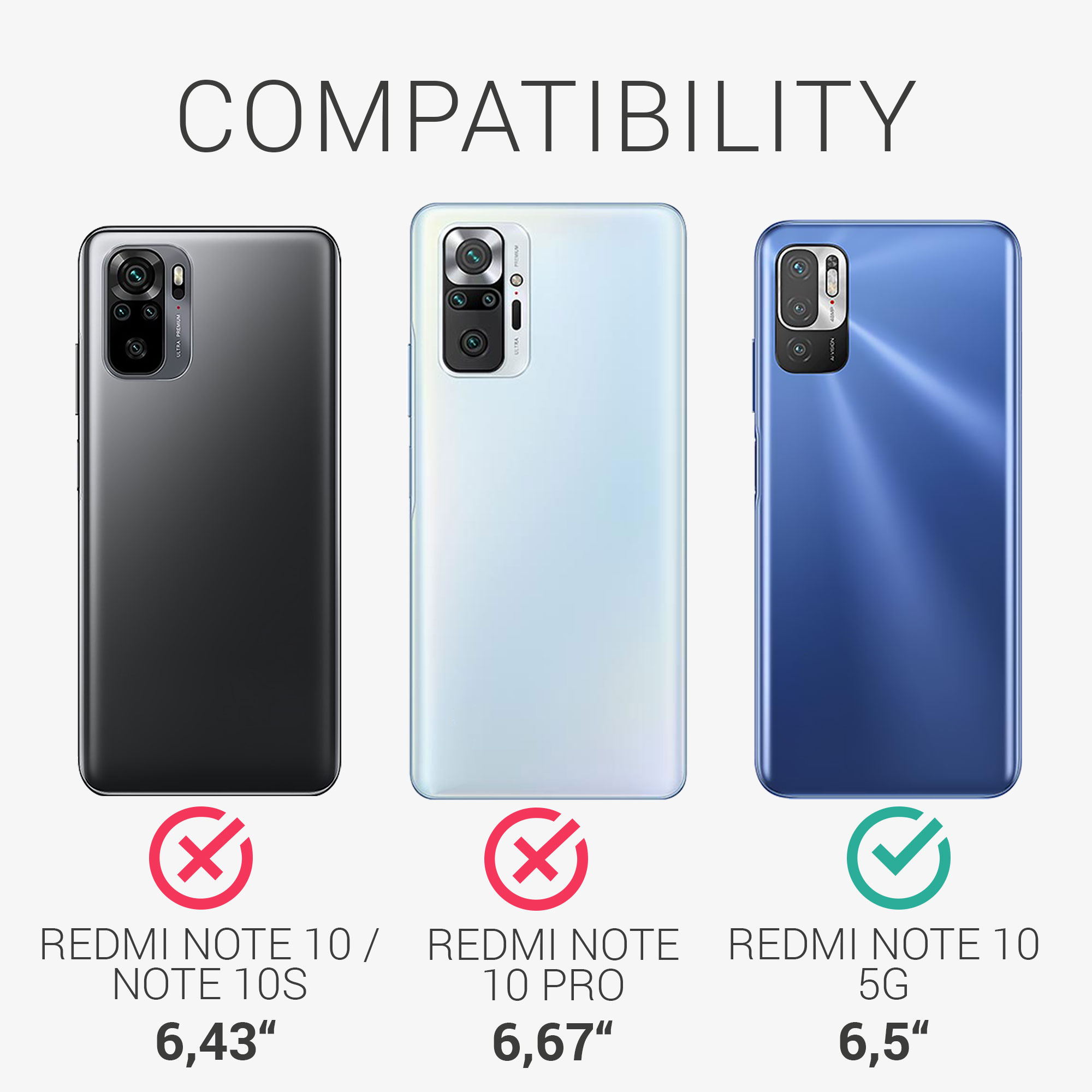 Kryt Xiaomi Redmi Note 10 5G silikonový TPU černá matná kwmobile