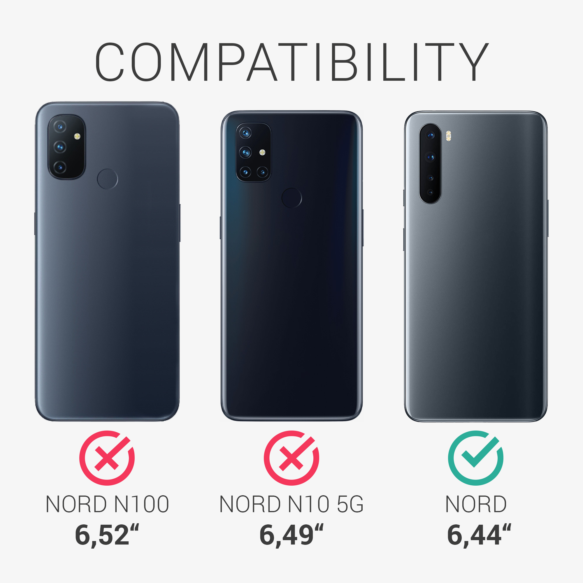 Kwmobile Silikonový kryt OnePlus Nord tmavě šedá