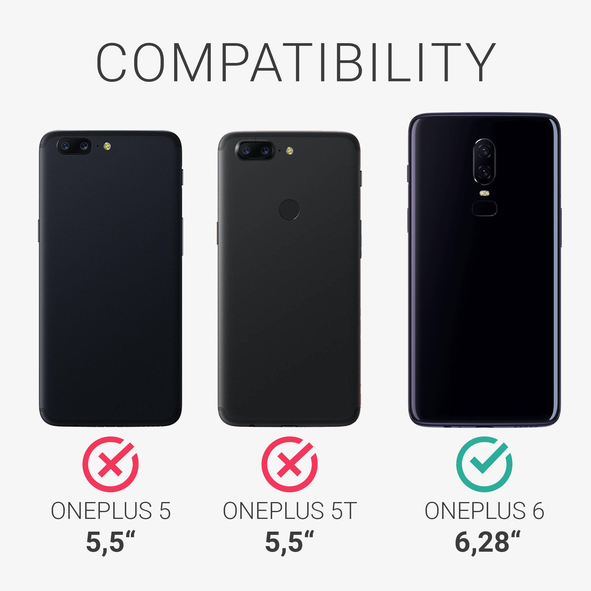 Kryt na mobil OnePlus 6 kwmobile TPU petrolejová matná