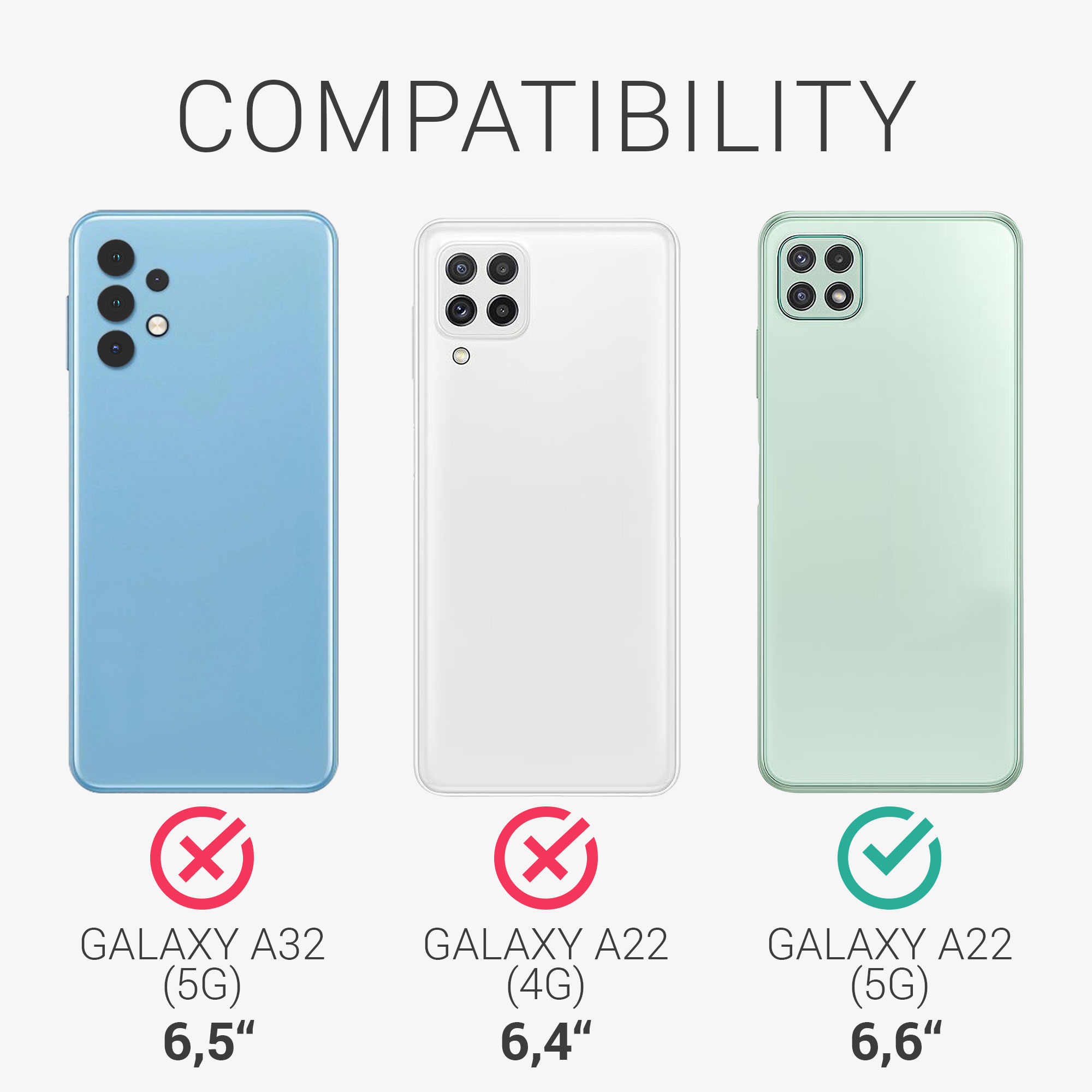 Crossbody kryt na mobil Samsung Galaxy A22 5G kwmobile se šňůrkou Palm Leaves - zlatá