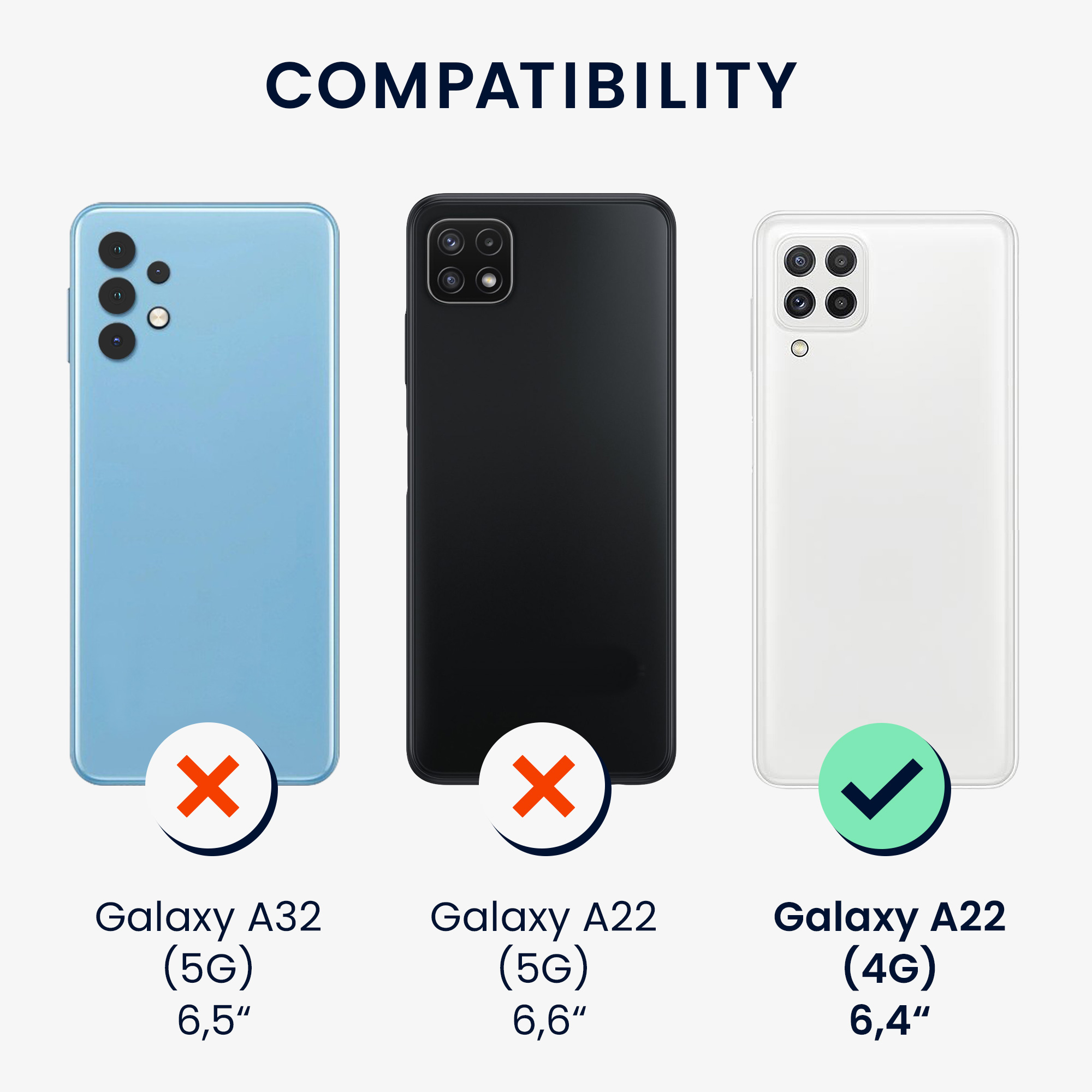 Kryt na mobil Samsung Galaxy A22 4G kwmobile TPU Matná černá